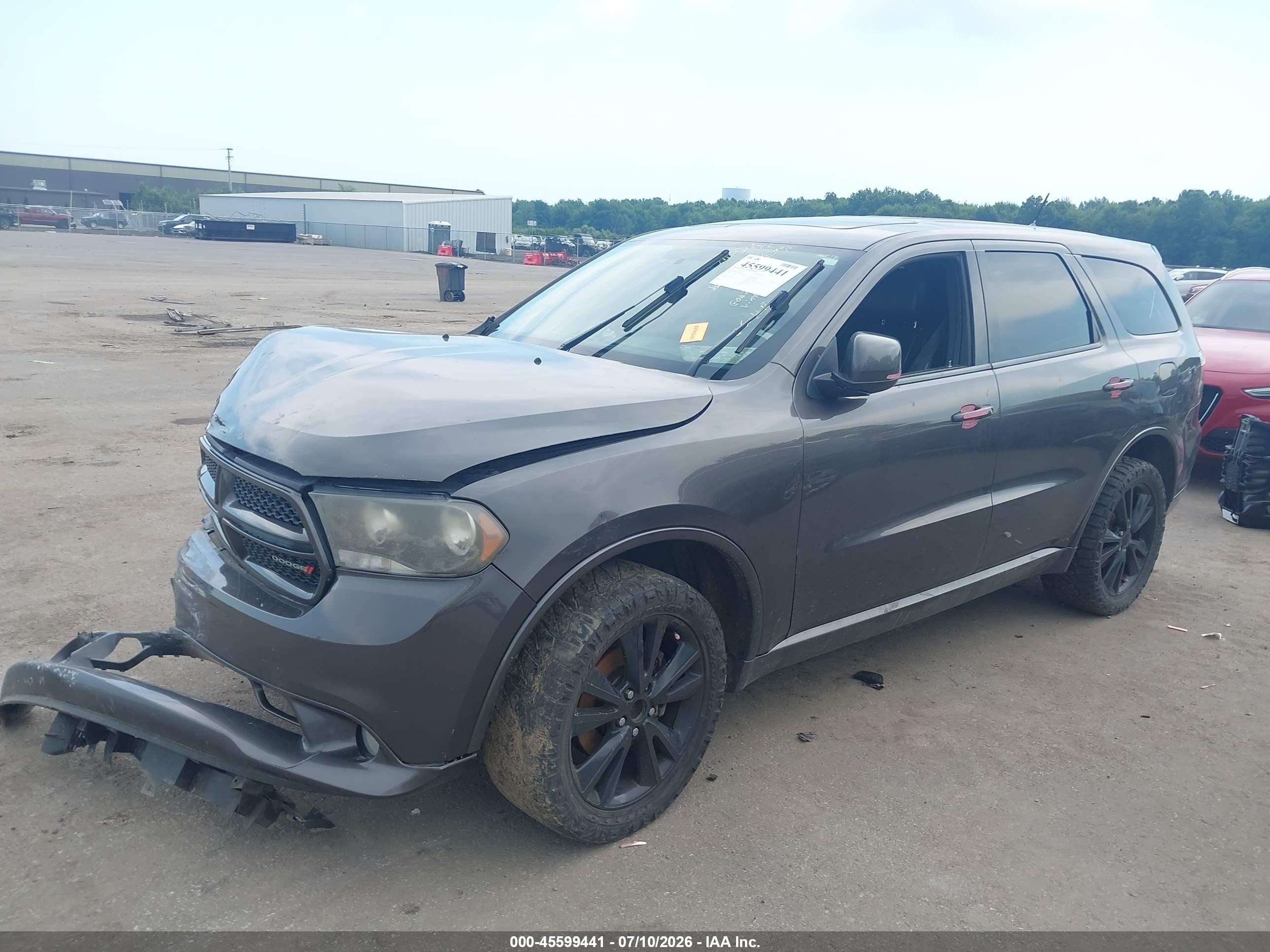 2013 Dodge Durango Sxt Gray vin: 1C4RDJAG6DC687356