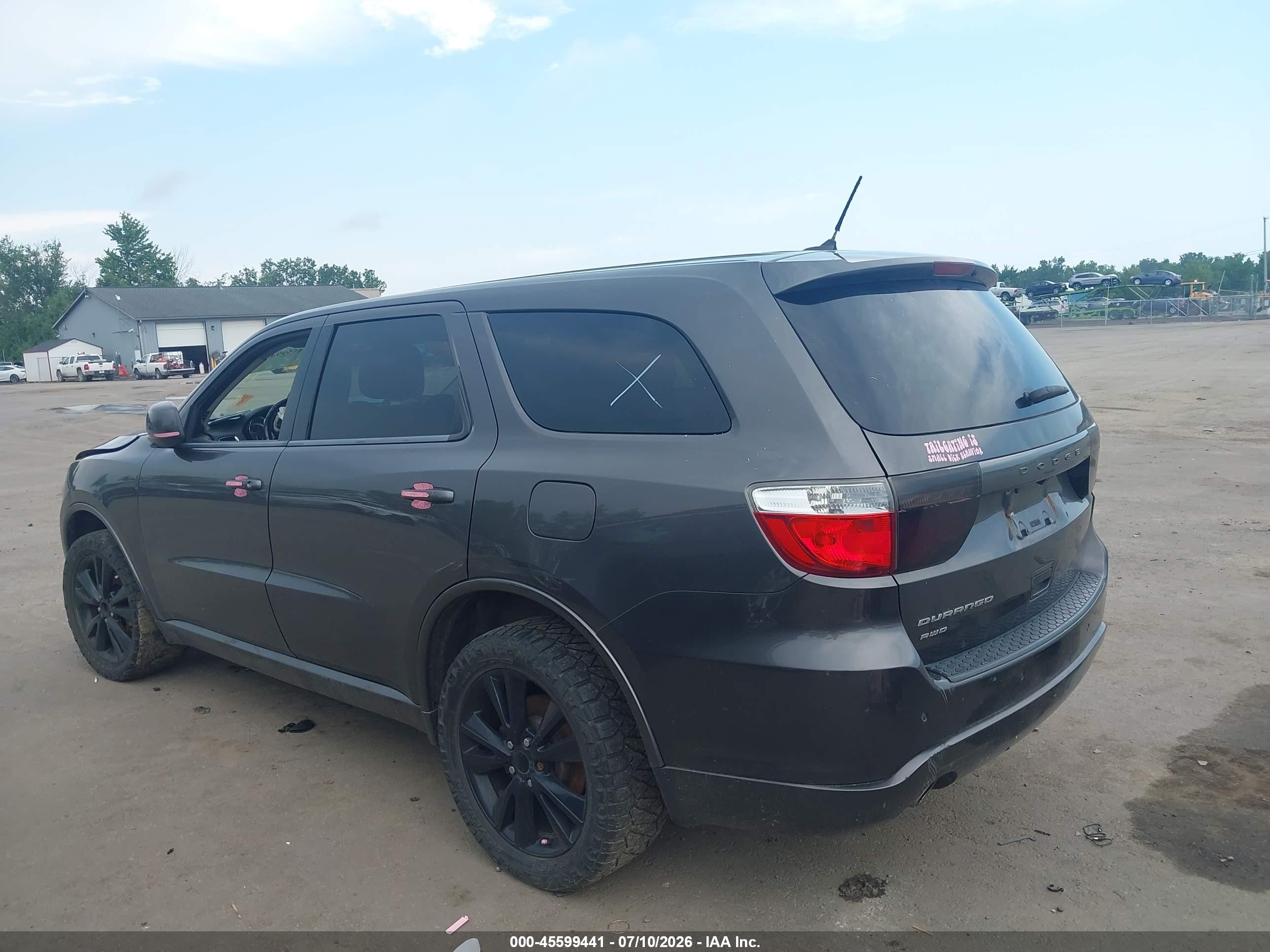 2013 Dodge Durango Sxt Gray vin: 1C4RDJAG6DC687356