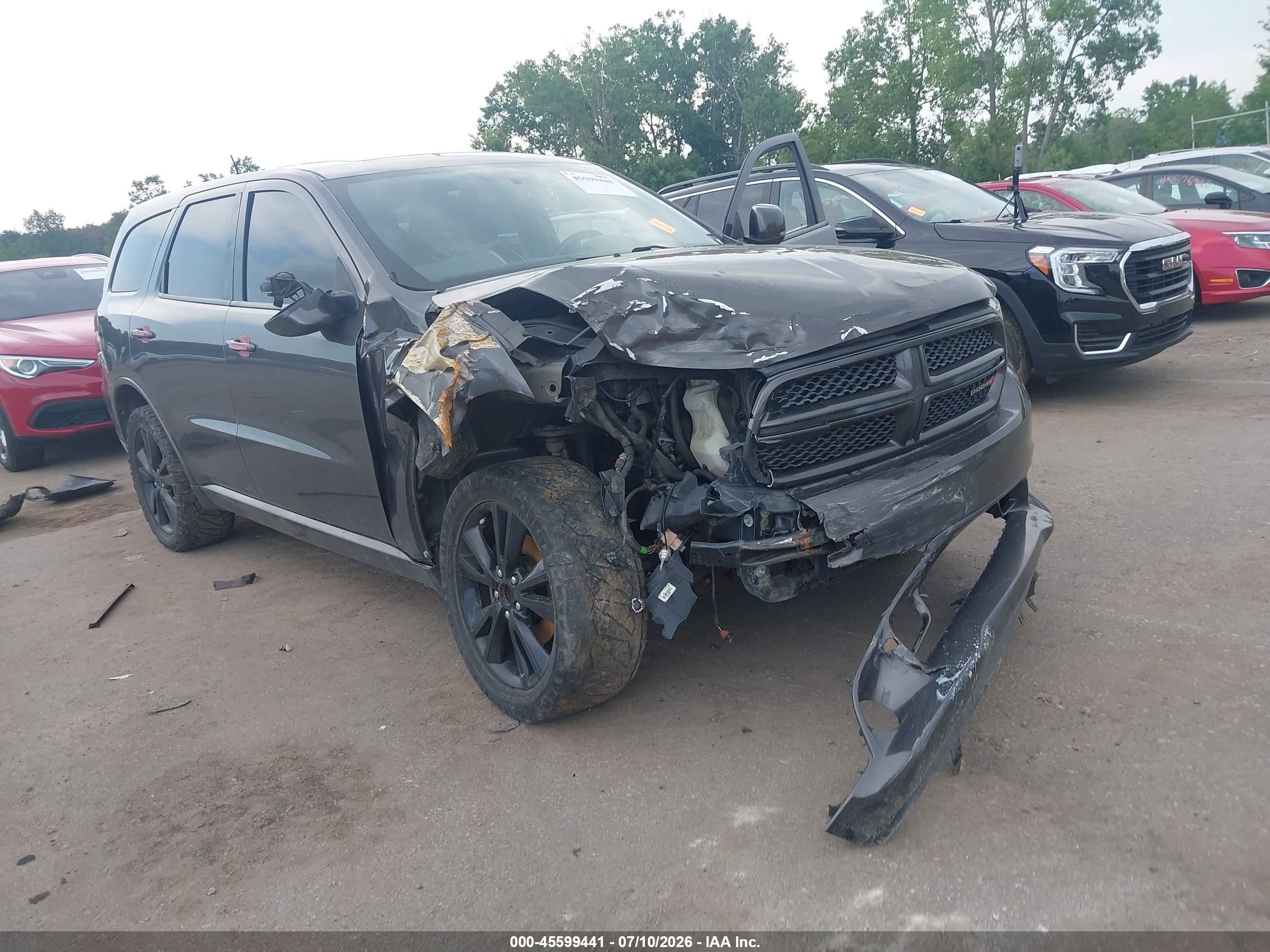 2013 Dodge Durango Sxt Gray vin: 1C4RDJAG6DC687356