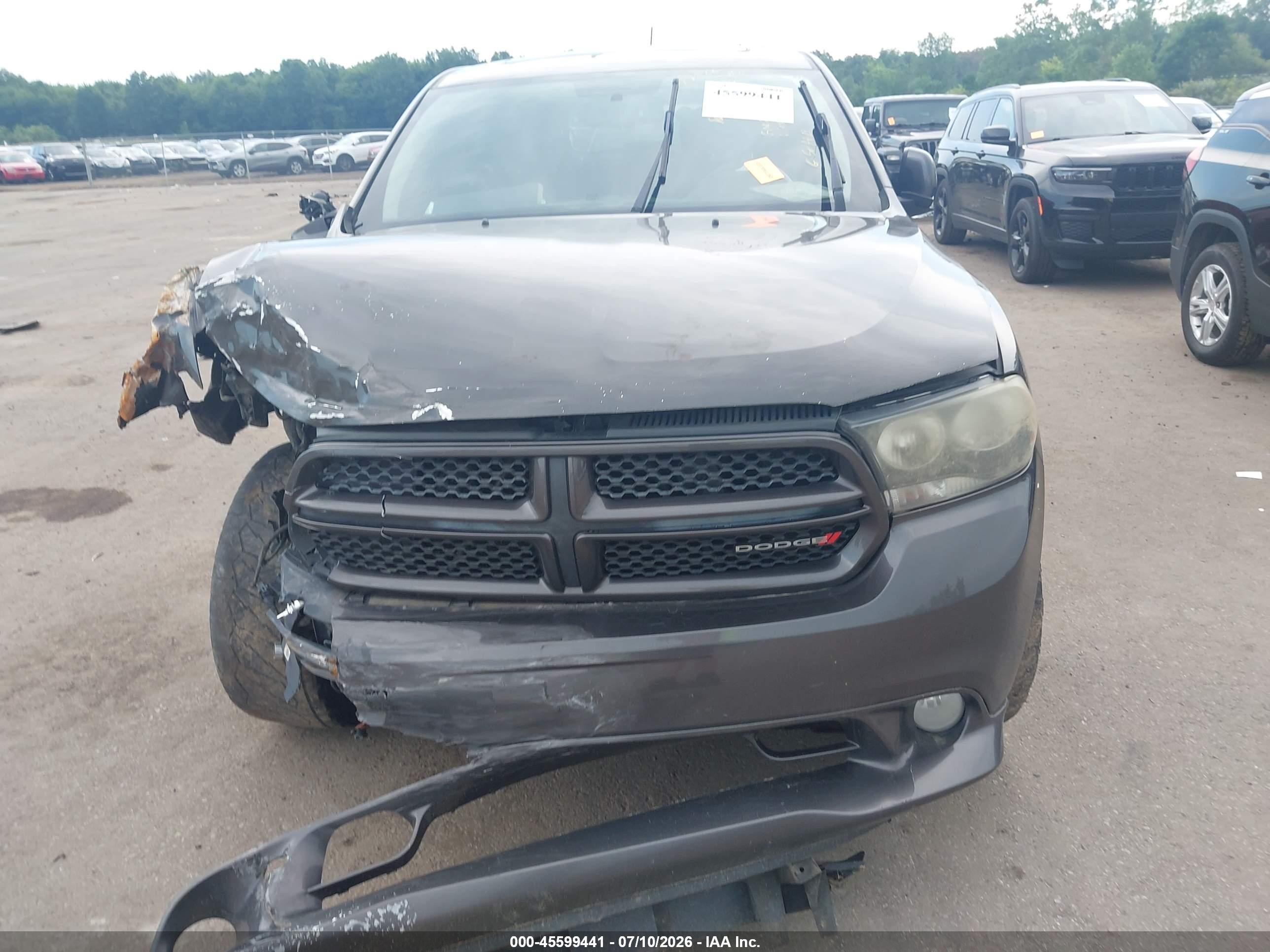 2013 Dodge Durango Sxt Gray vin: 1C4RDJAG6DC687356