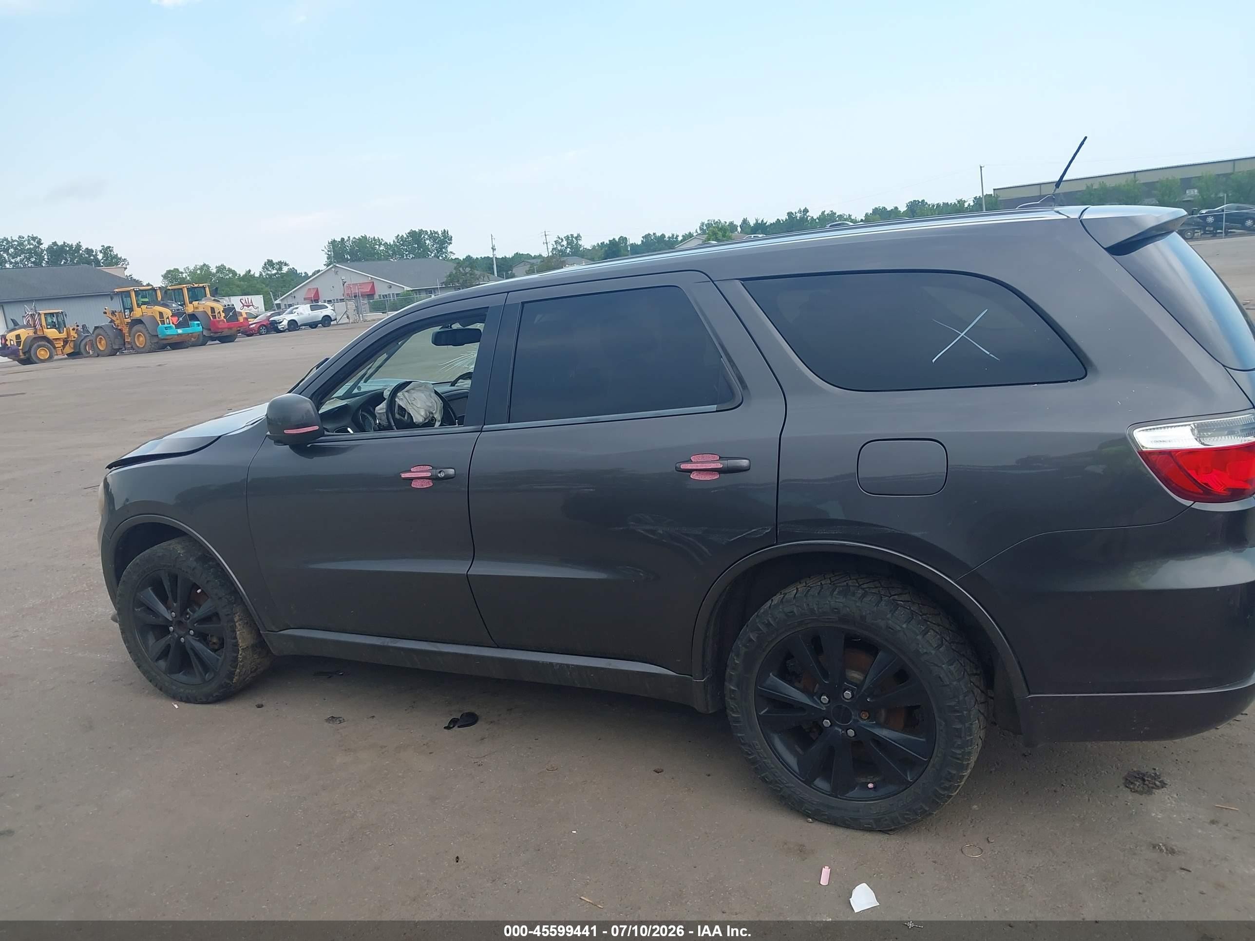 2013 Dodge Durango Sxt Gray vin: 1C4RDJAG6DC687356