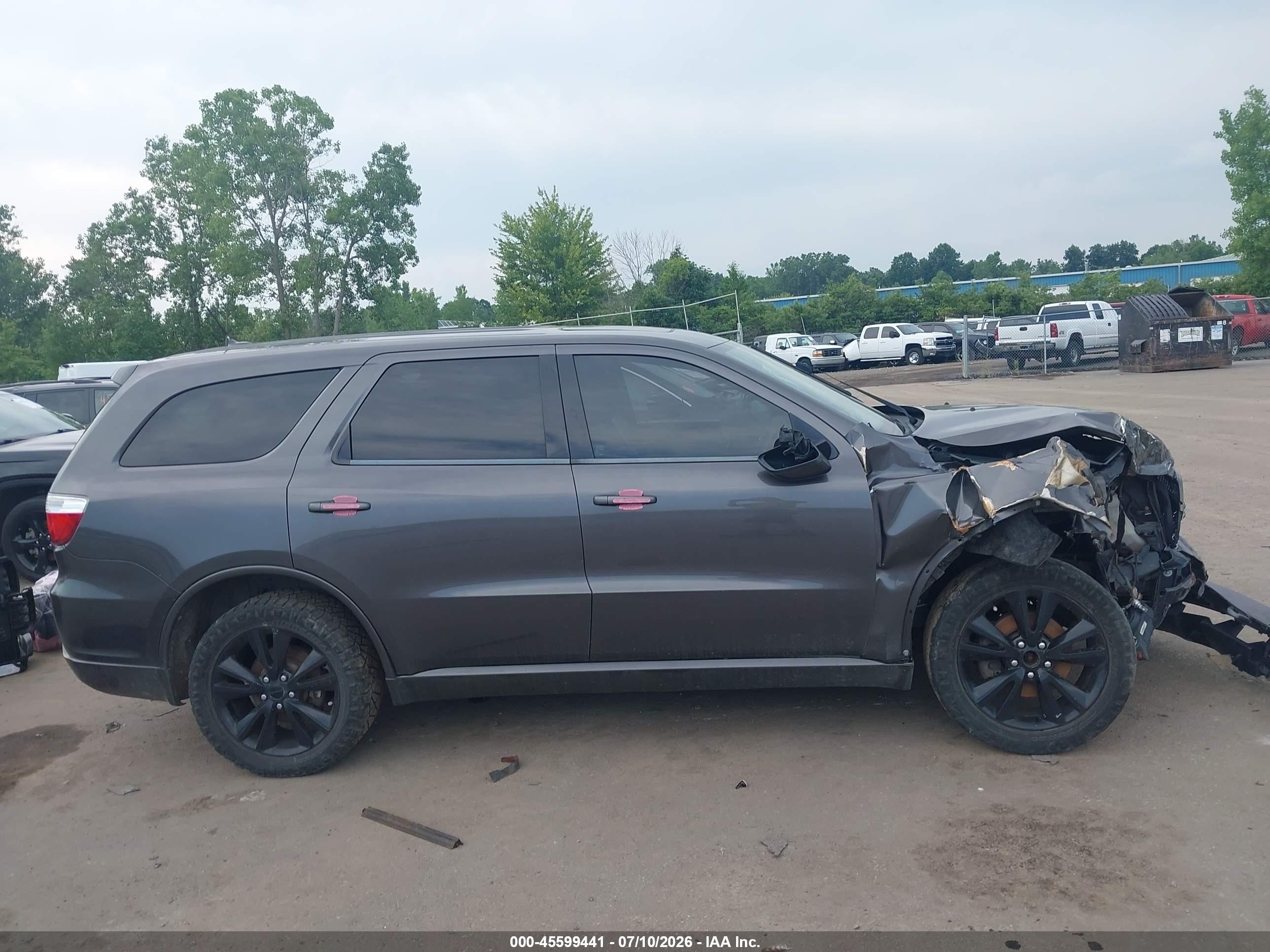 2013 Dodge Durango Sxt Gray vin: 1C4RDJAG6DC687356