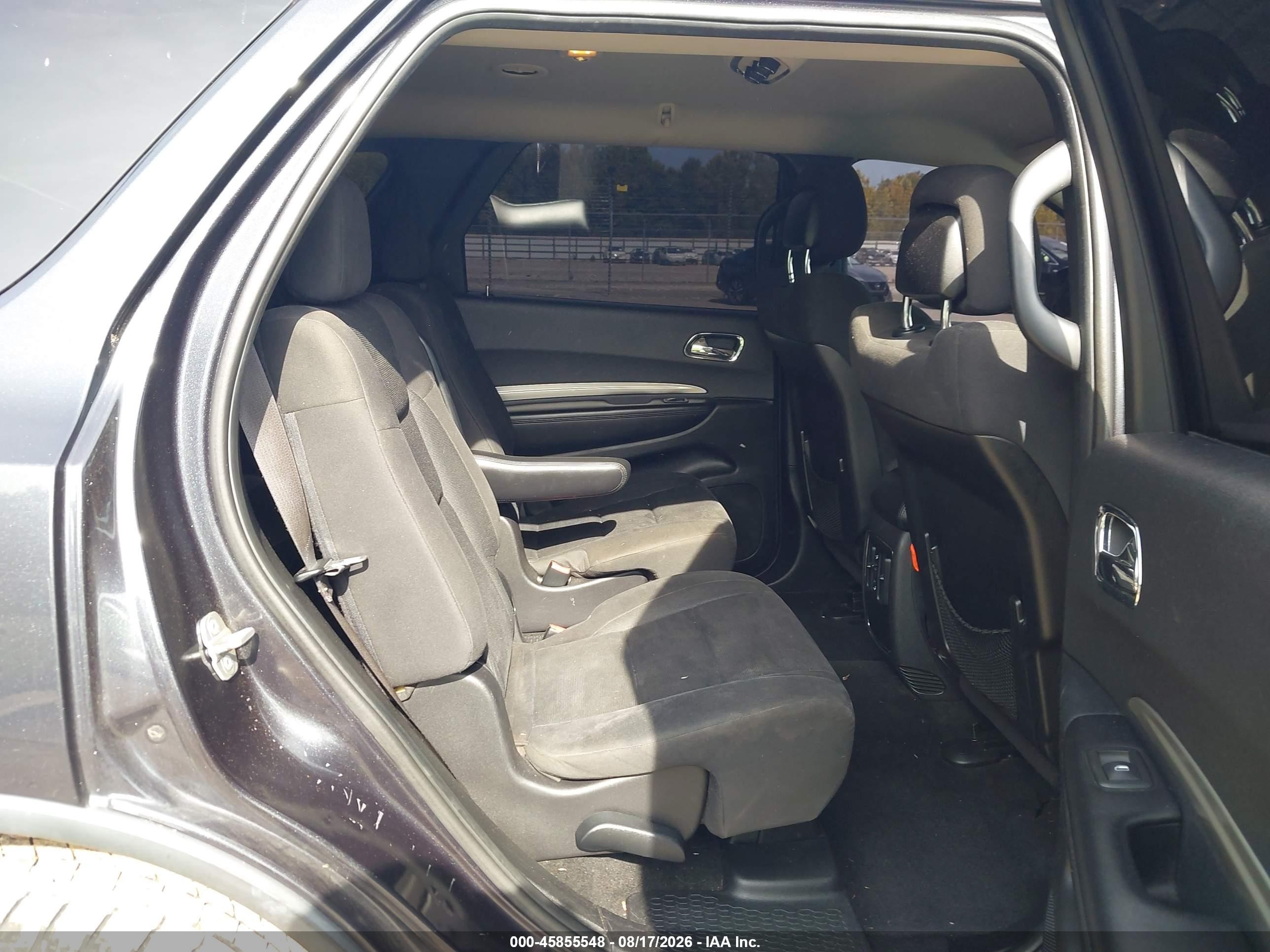 2014 Dodge Durango Sxt Black vin: 1C4RDJAG6EC291929