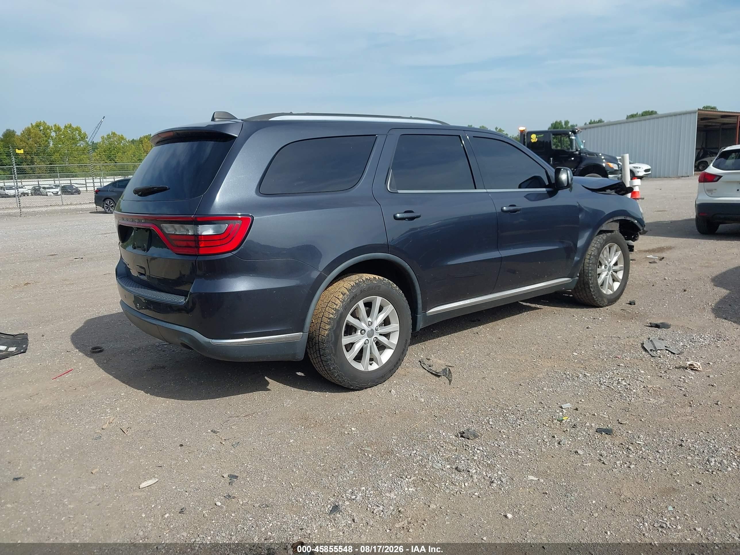 2014 Dodge Durango Sxt Black vin: 1C4RDJAG6EC291929