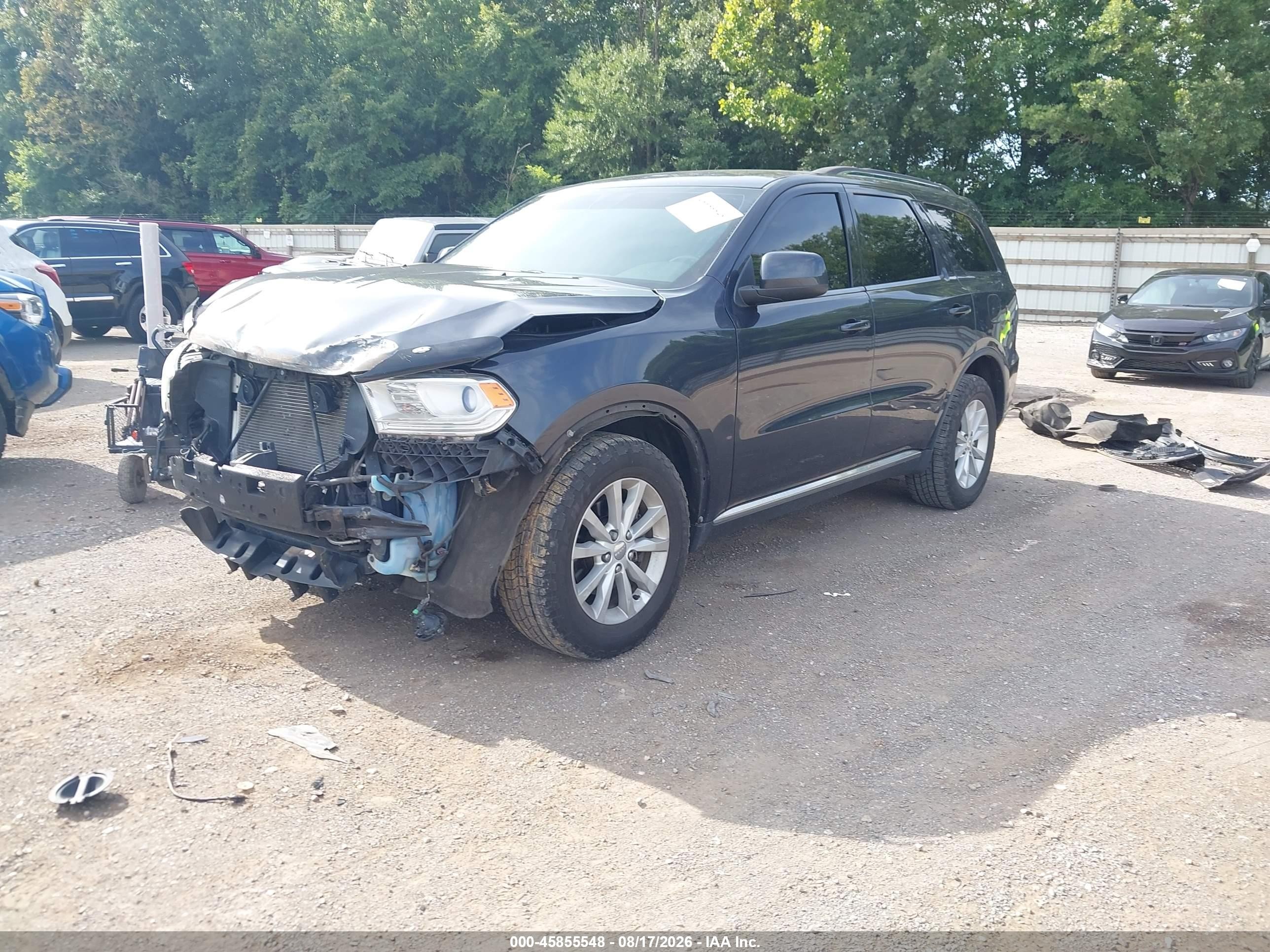 2014 Dodge Durango Sxt Black vin: 1C4RDJAG6EC291929