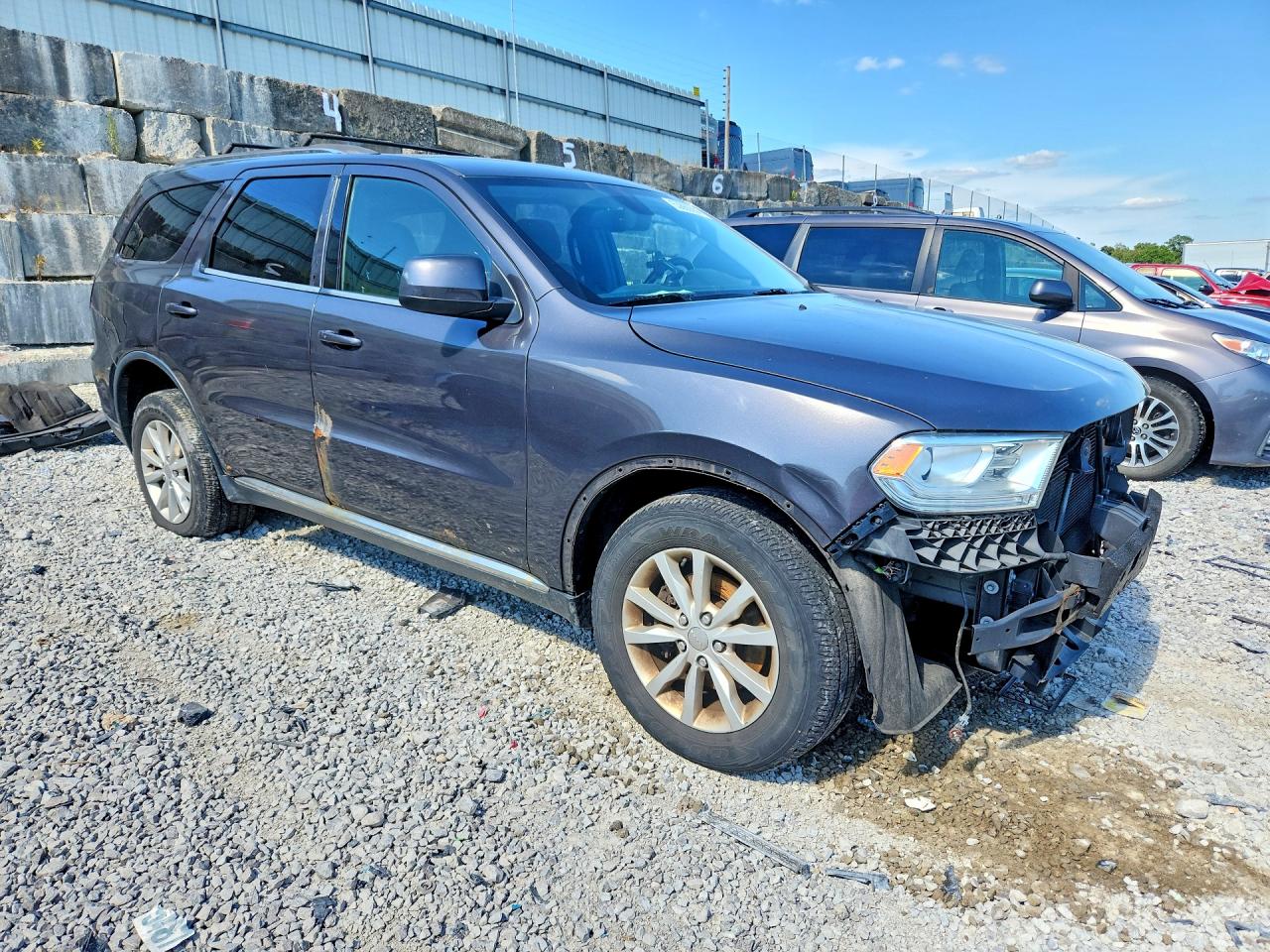 2014 Dodge Durango Sxt Gray vin: 1C4RDJAG6EC394400