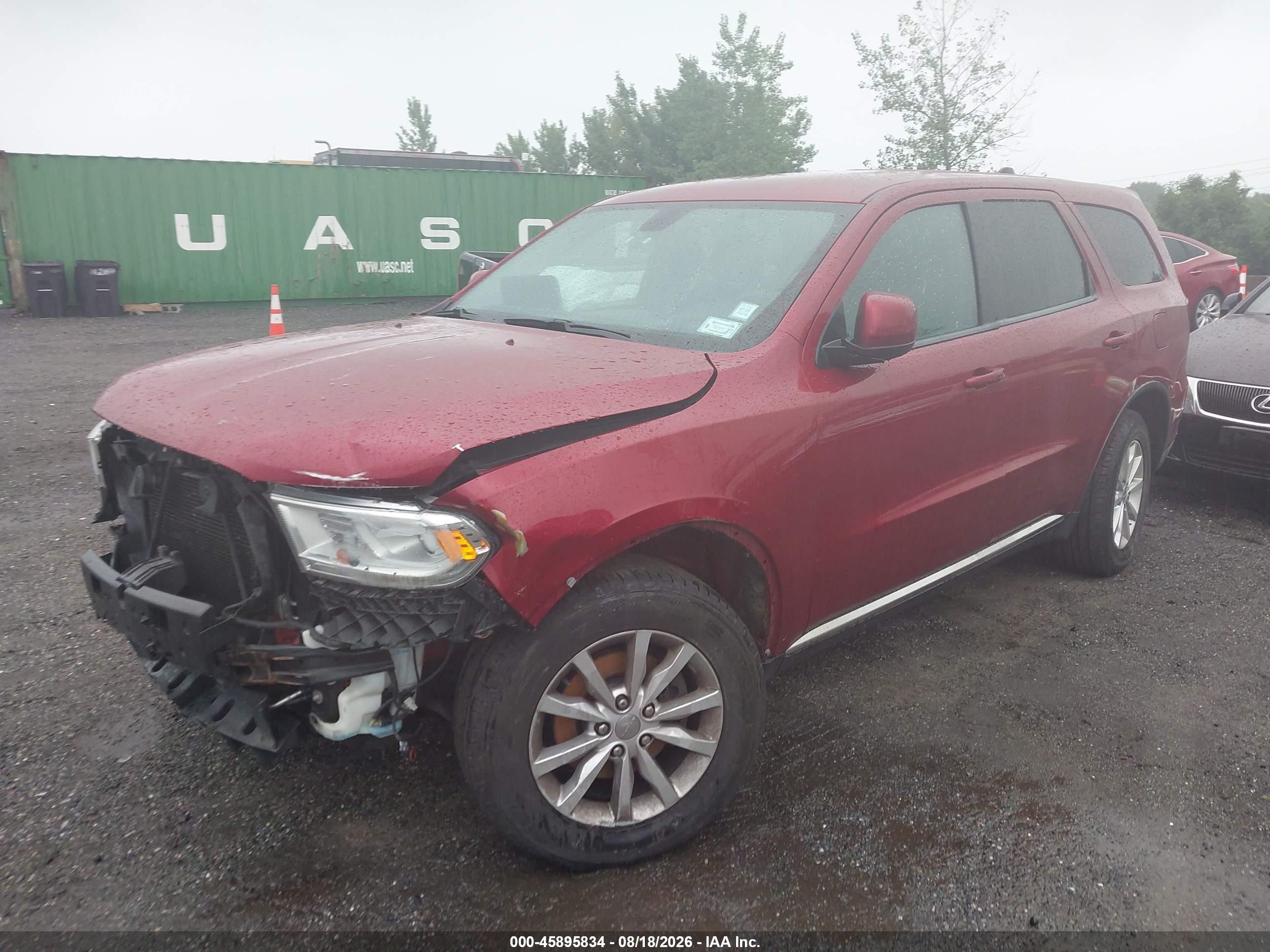 2014 Dodge Durango Sxt Red vin: 1C4RDJAG6EC468575
