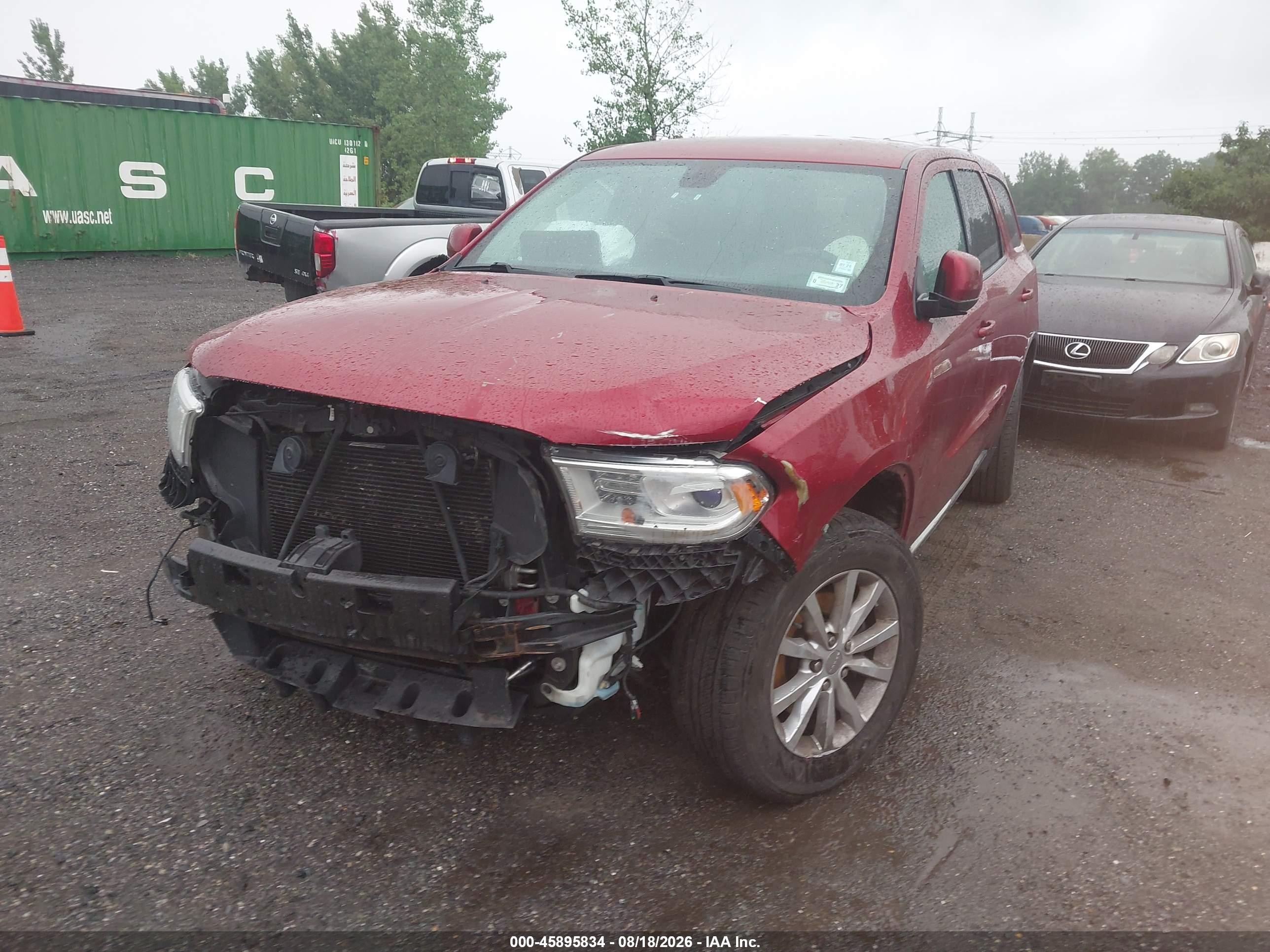2014 Dodge Durango Sxt Red vin: 1C4RDJAG6EC468575