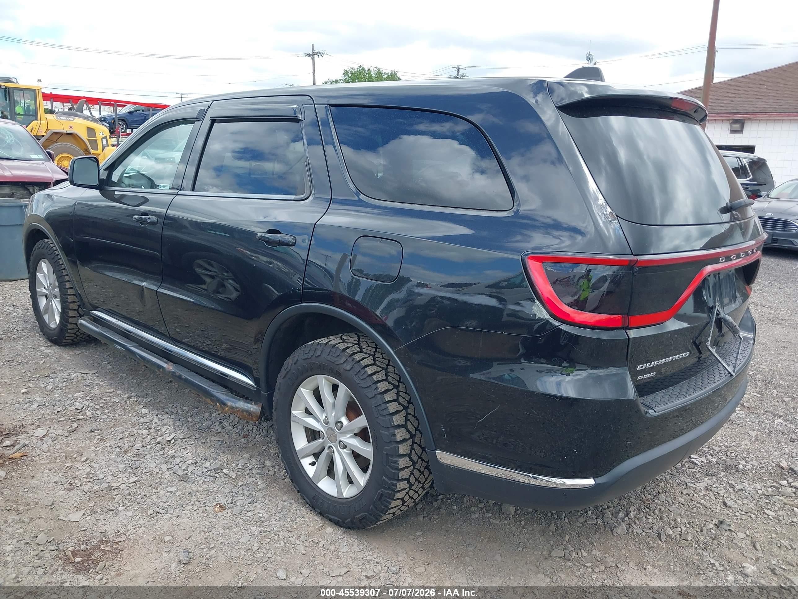 2014 Dodge Durango Sxt Черный vin: 1C4RDJAG6EC561998