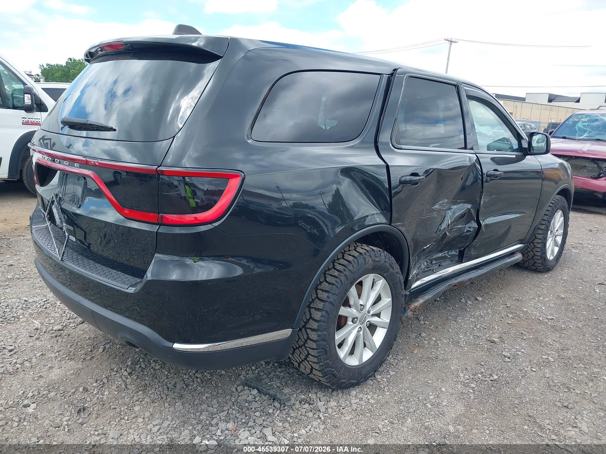 2014 Dodge Durango Sxt Черный vin: 1C4RDJAG6EC561998