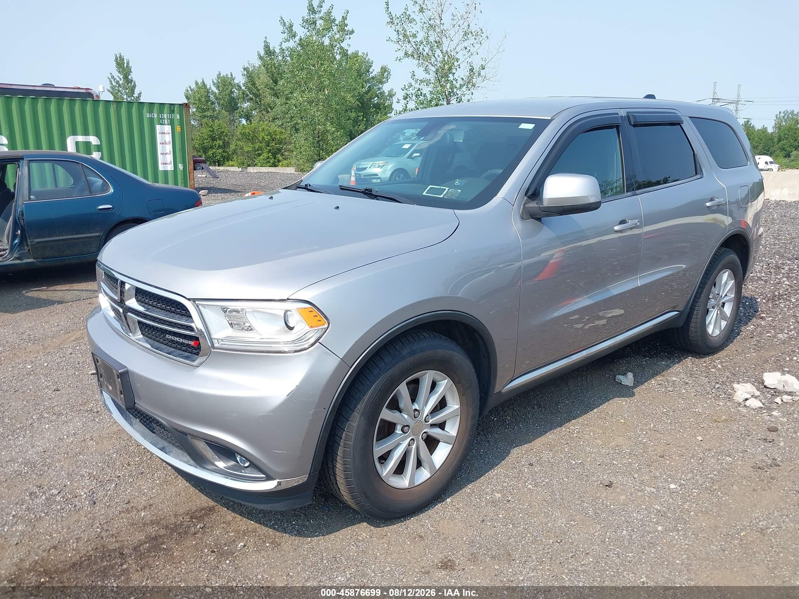 2014 Dodge Durango Sxt Gray vin: 1C4RDJAG6EC591230