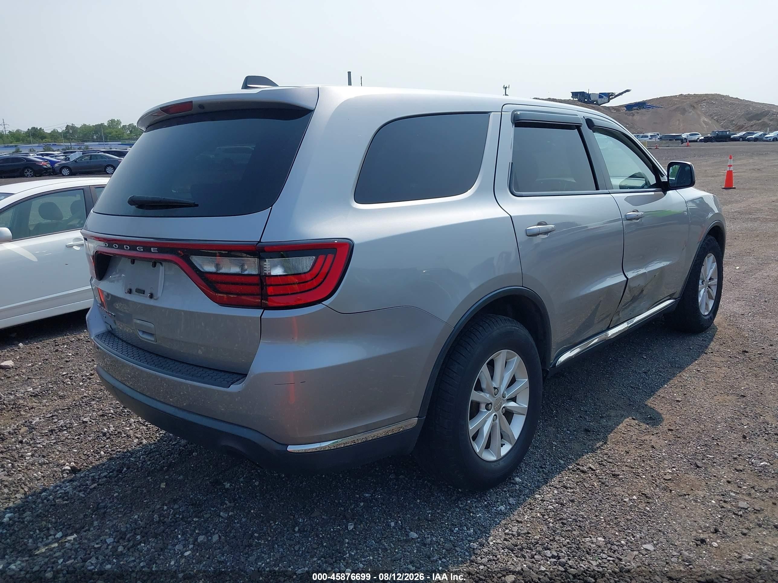 2014 Dodge Durango Sxt Gray vin: 1C4RDJAG6EC591230