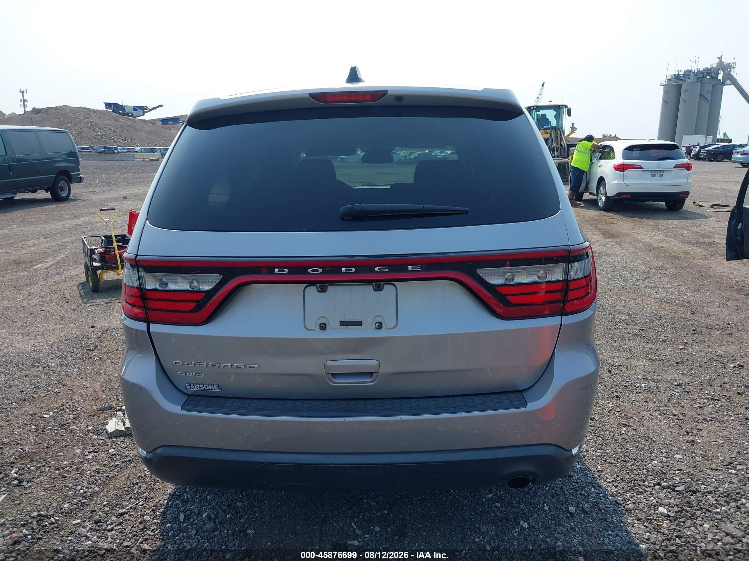 2014 Dodge Durango Sxt Gray vin: 1C4RDJAG6EC591230