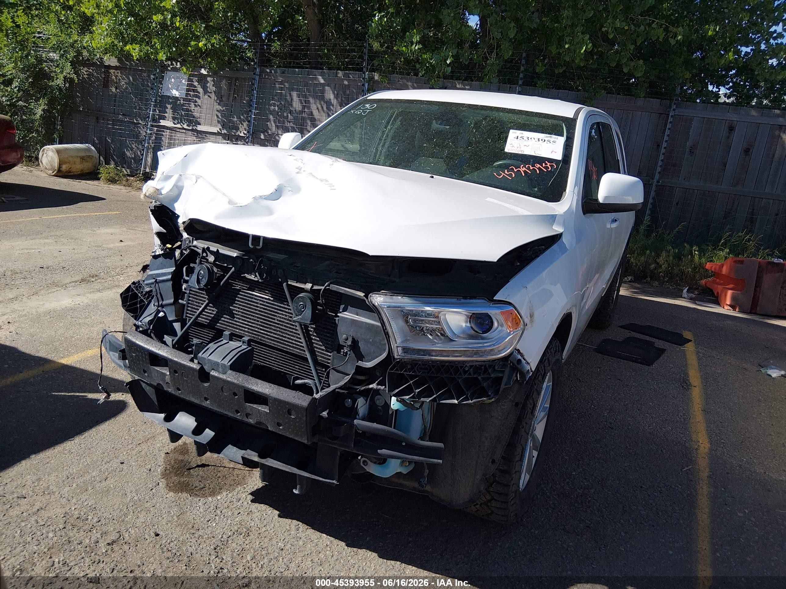 2015 Dodge Durango Sxt White vin: 1C4RDJAG6FC796175