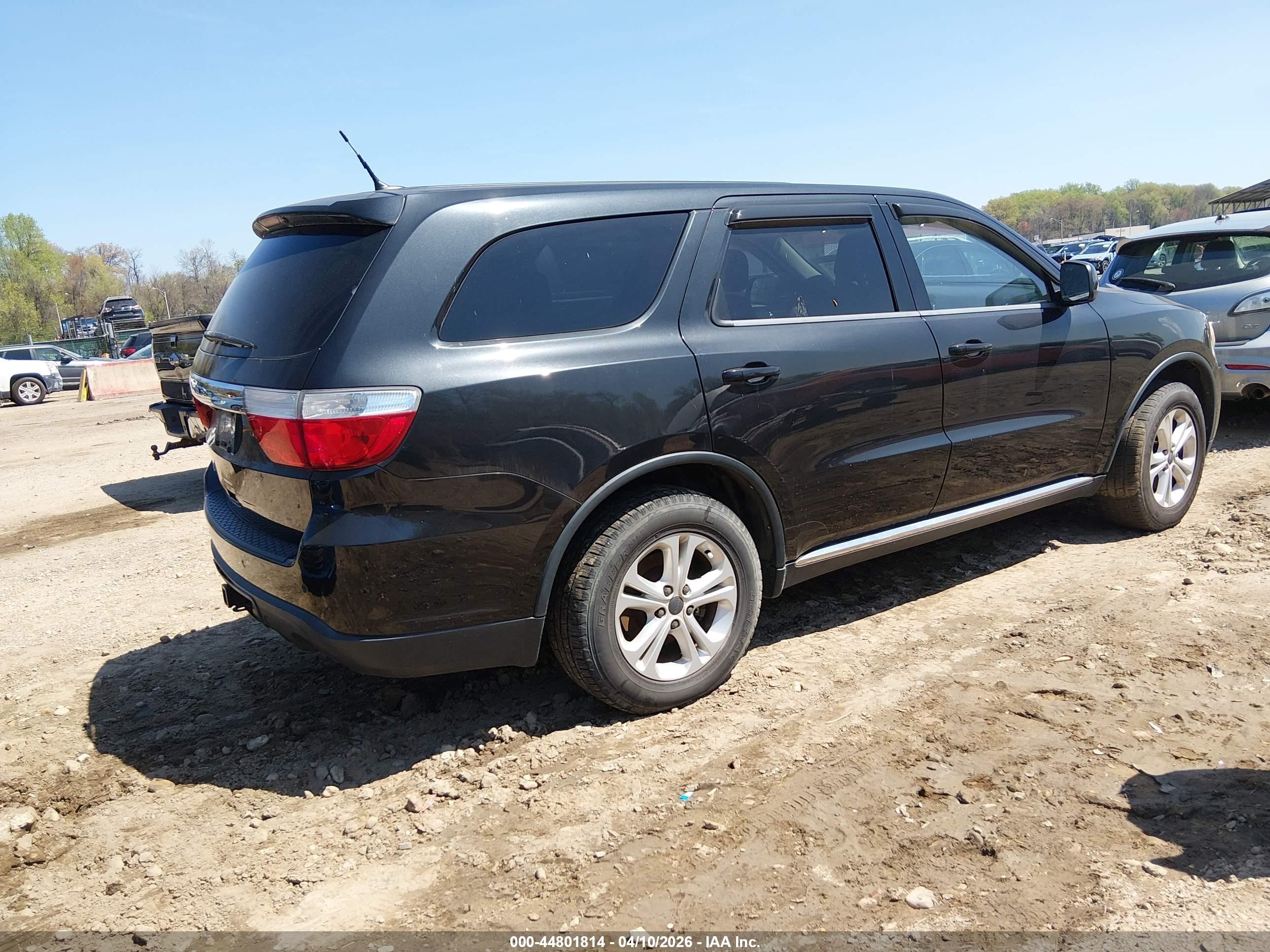 2013 Dodge Durango Sxt Black vin: 1C4RDJAG7DC530368