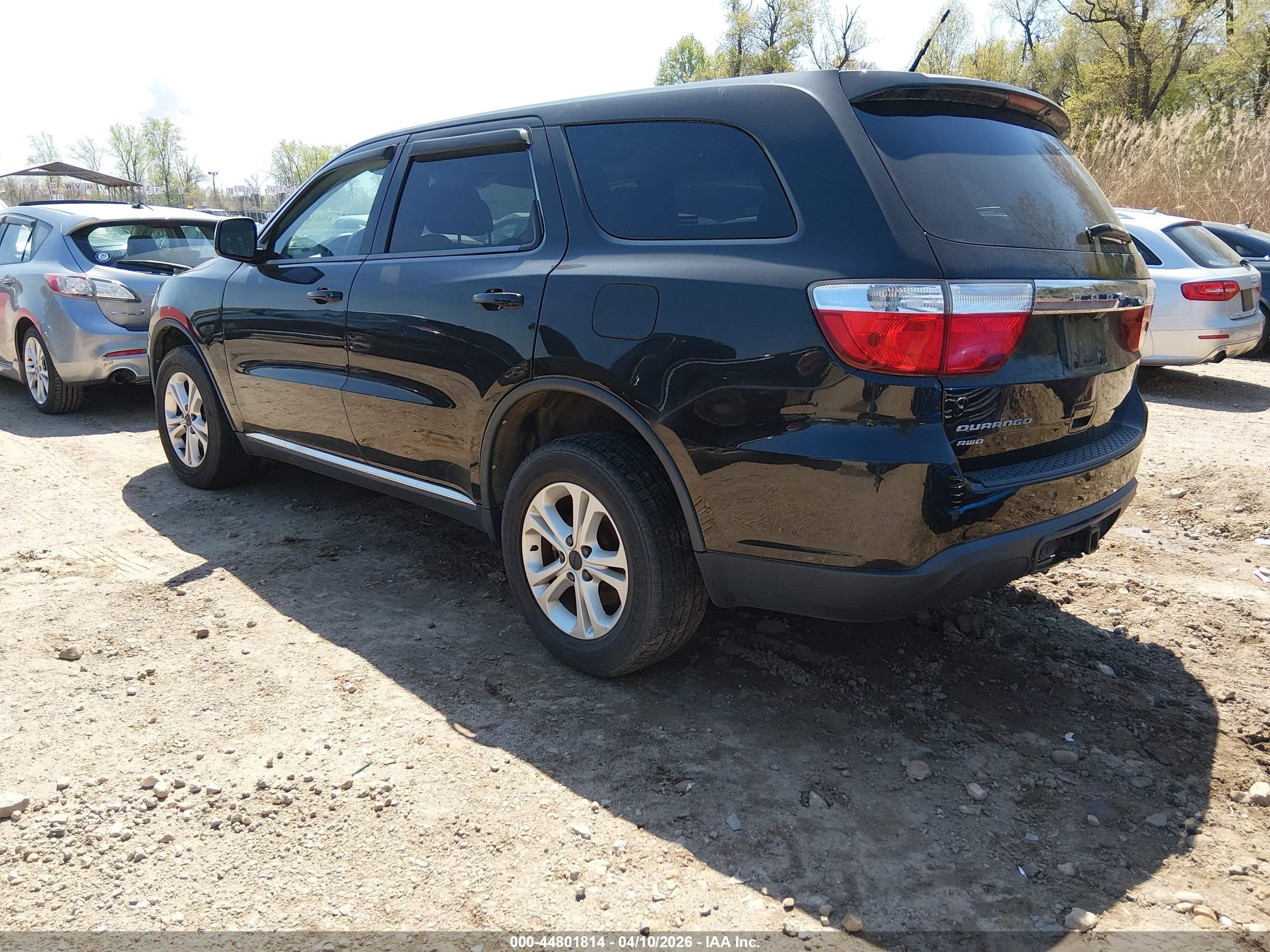 2013 Dodge Durango Sxt Black vin: 1C4RDJAG7DC530368