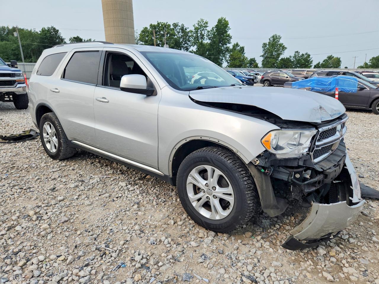 2013 Dodge Durango Sxt Silver vin: 1C4RDJAG7DC601374