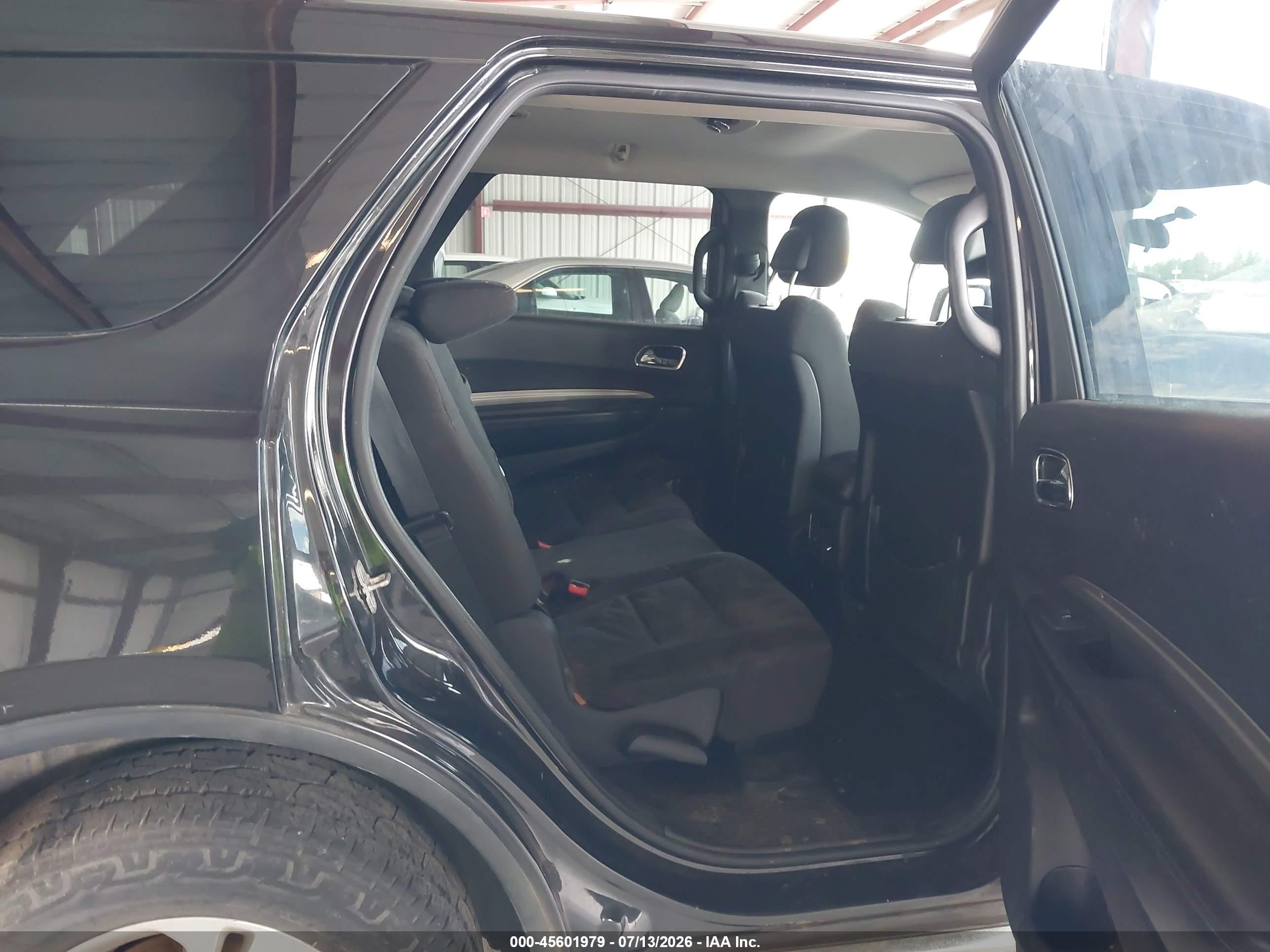 2013 Dodge Durango Sxt Black vin: 1C4RDJAG7DC673580