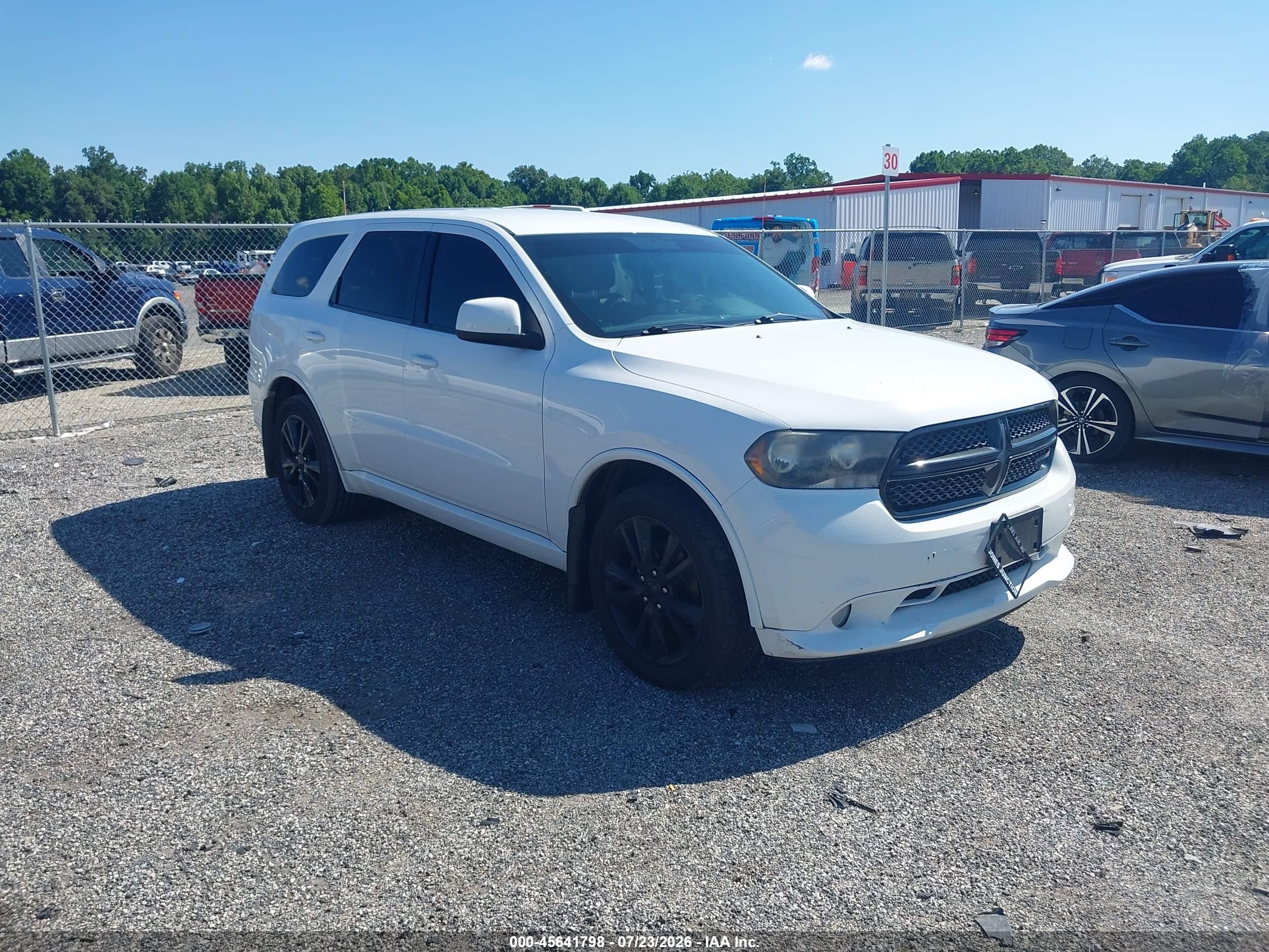 2013 Dodge Durango Sxt Белый vin: 1C4RDJAG7DC681601