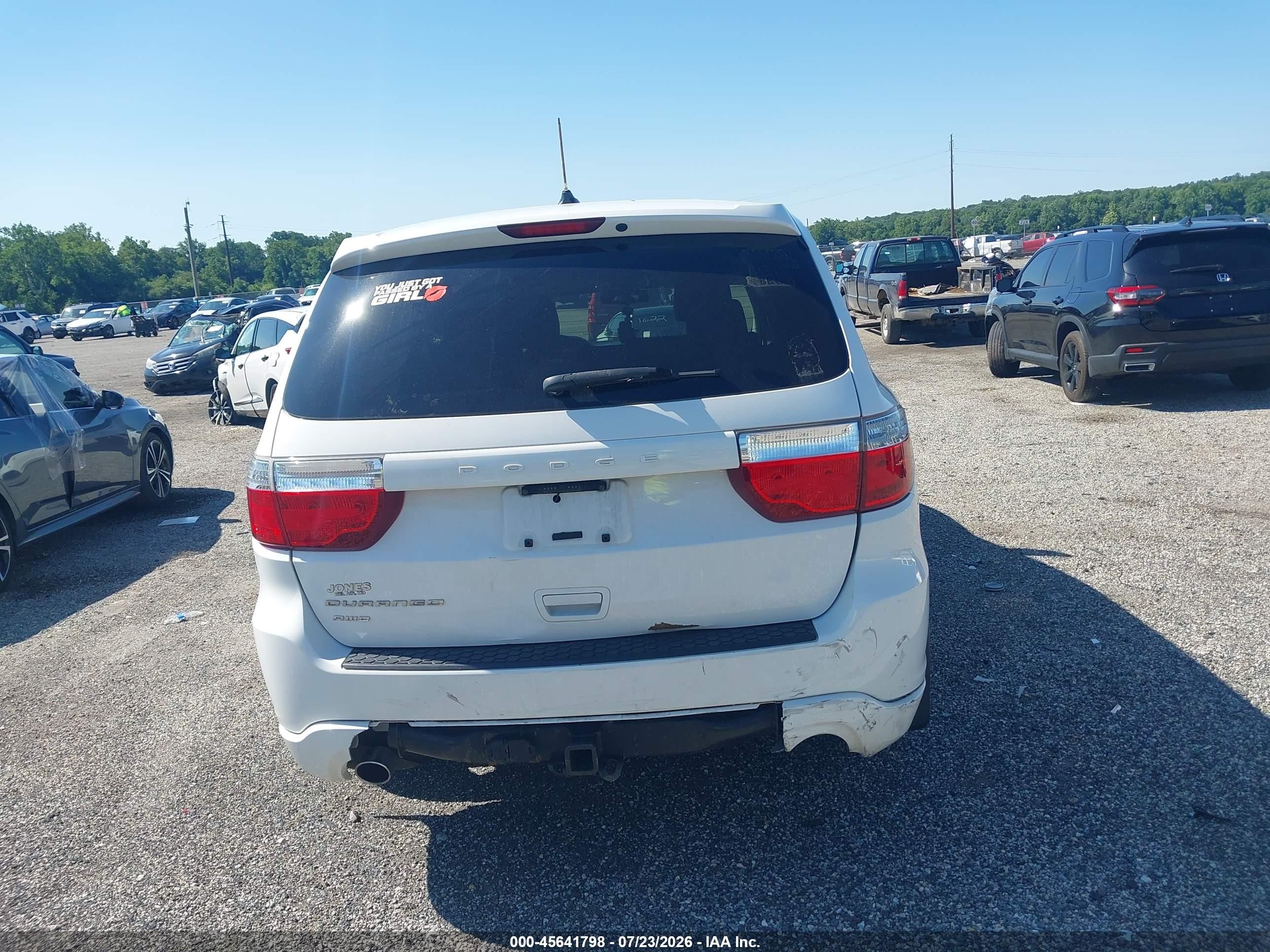 2013 Dodge Durango Sxt Белый vin: 1C4RDJAG7DC681601