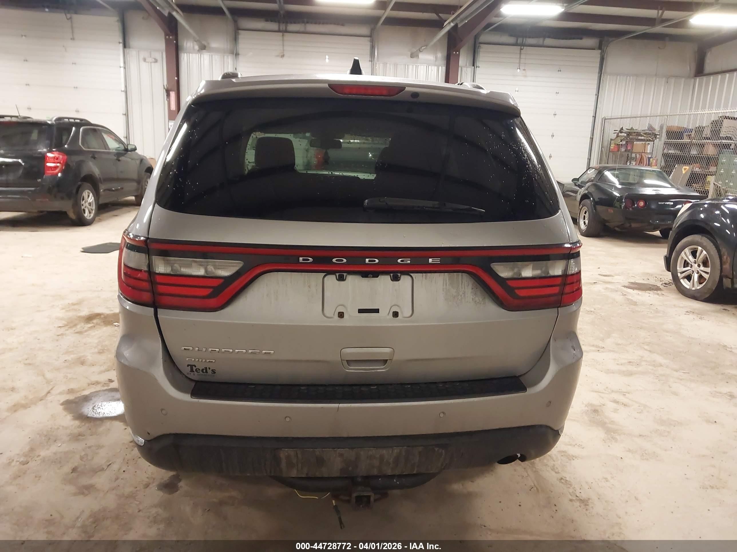 2014 Dodge Durango Sxt Gray vin: 1C4RDJAG7EC291891