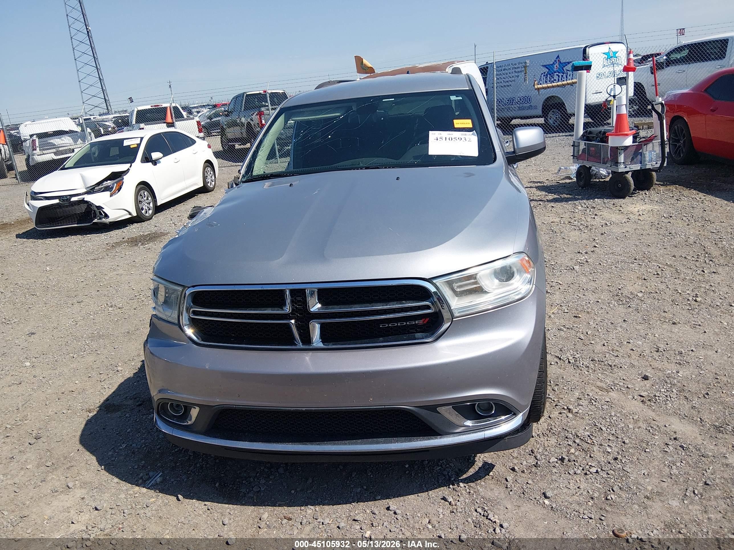 2014 Dodge Durango Sxt Silver vin: 1C4RDJAG7EC296007
