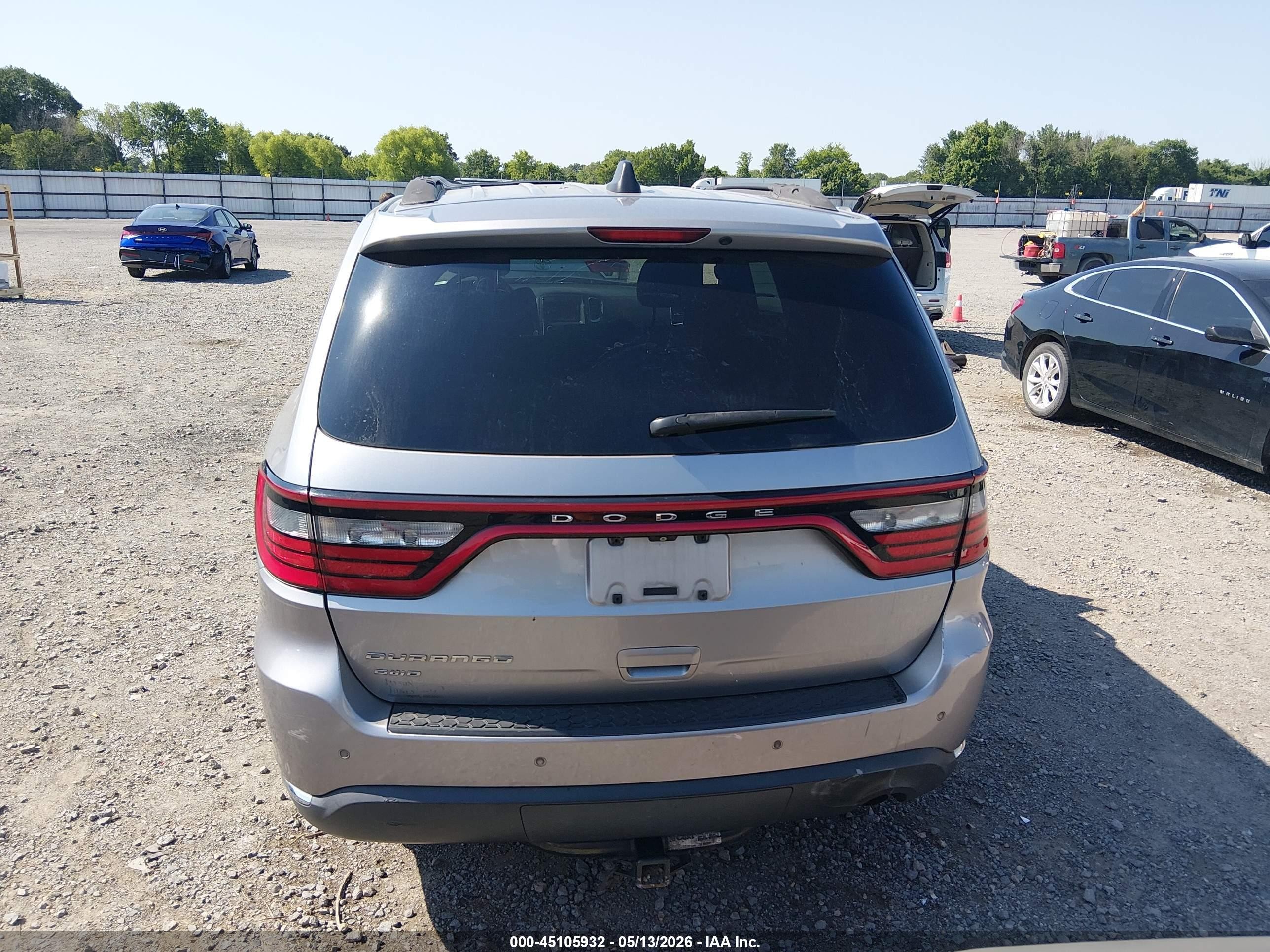 2014 Dodge Durango Sxt Silver vin: 1C4RDJAG7EC296007