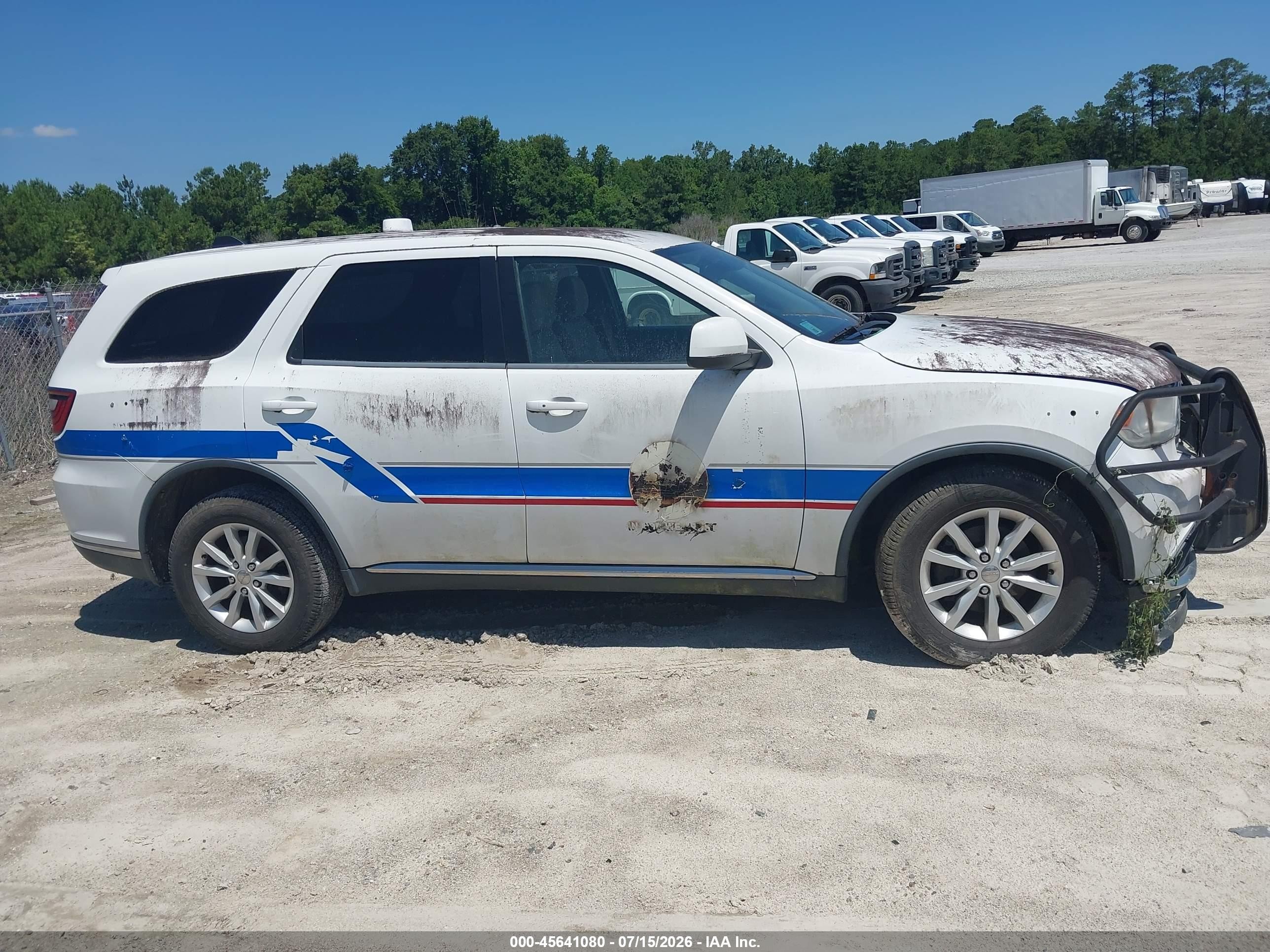 2014 Dodge Durango Sxt Белый vin: 1C4RDJAG7EC349594