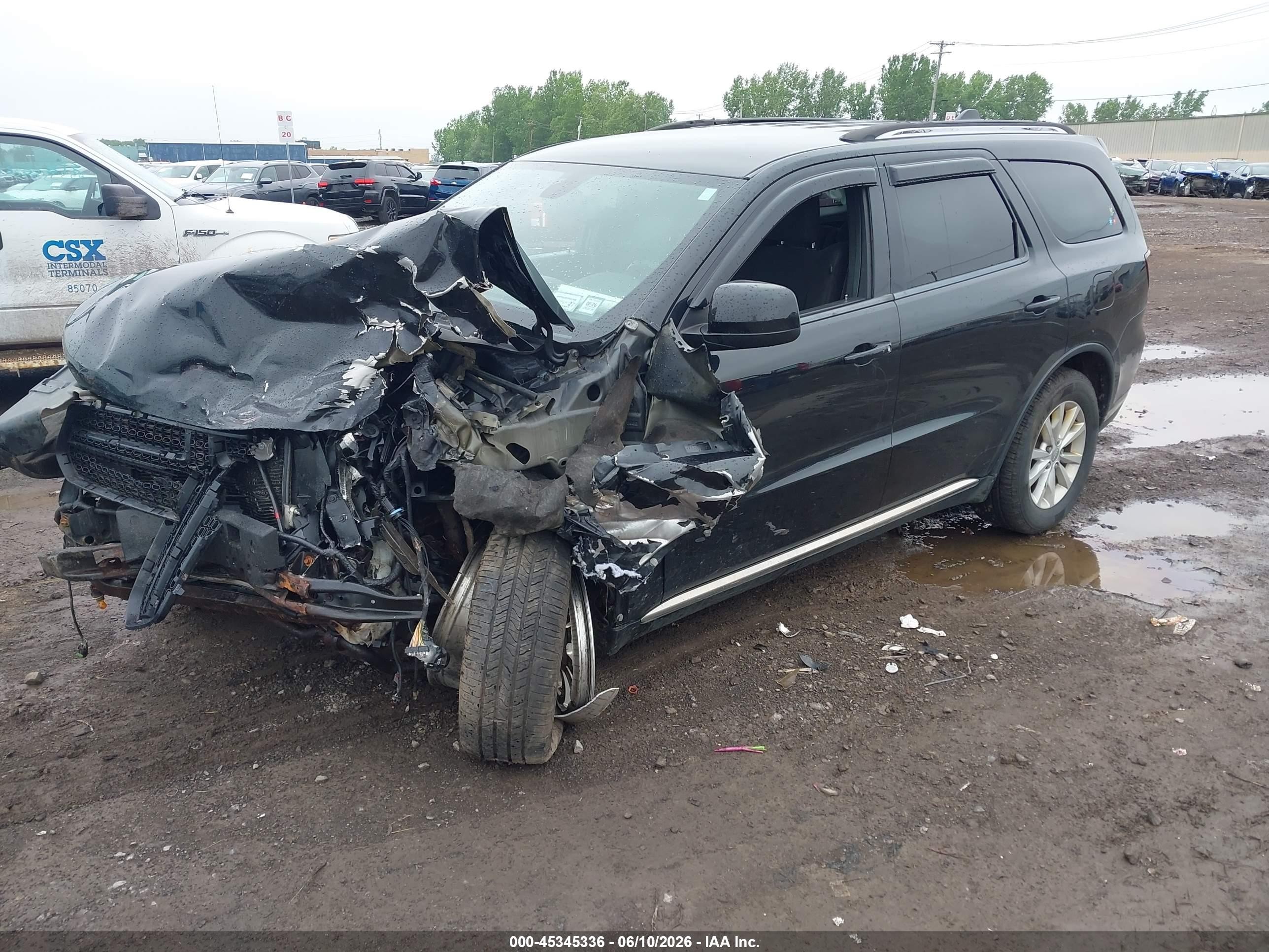 2014 Dodge Durango Sxt Black vin: 1C4RDJAG7EC374754