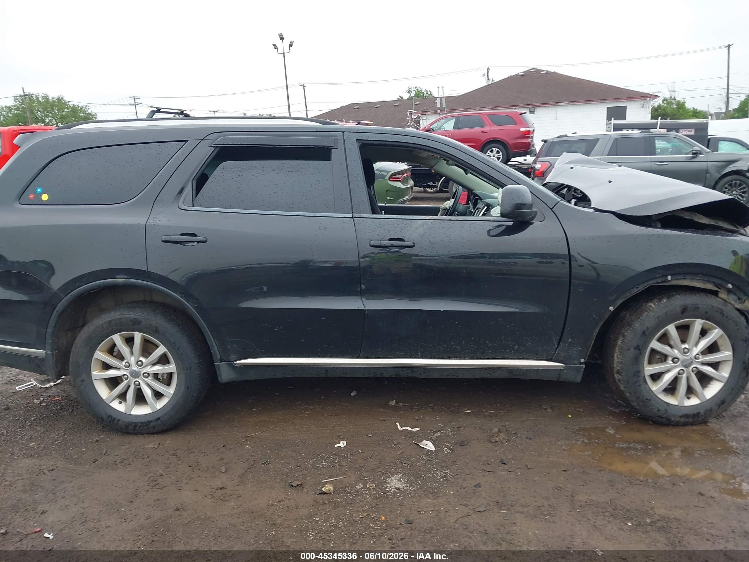 2014 Dodge Durango Sxt Black vin: 1C4RDJAG7EC374754
