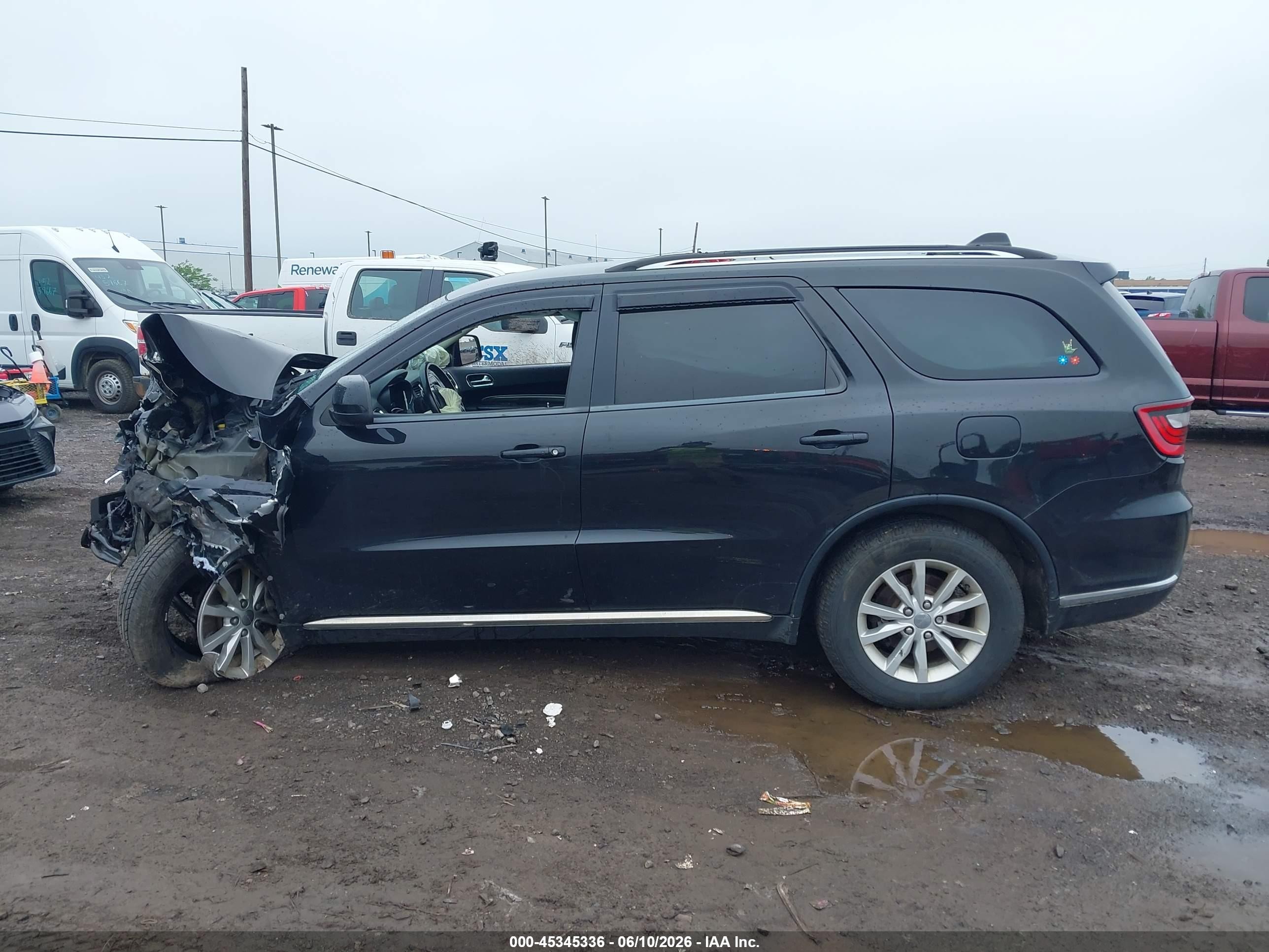 2014 Dodge Durango Sxt Black vin: 1C4RDJAG7EC374754