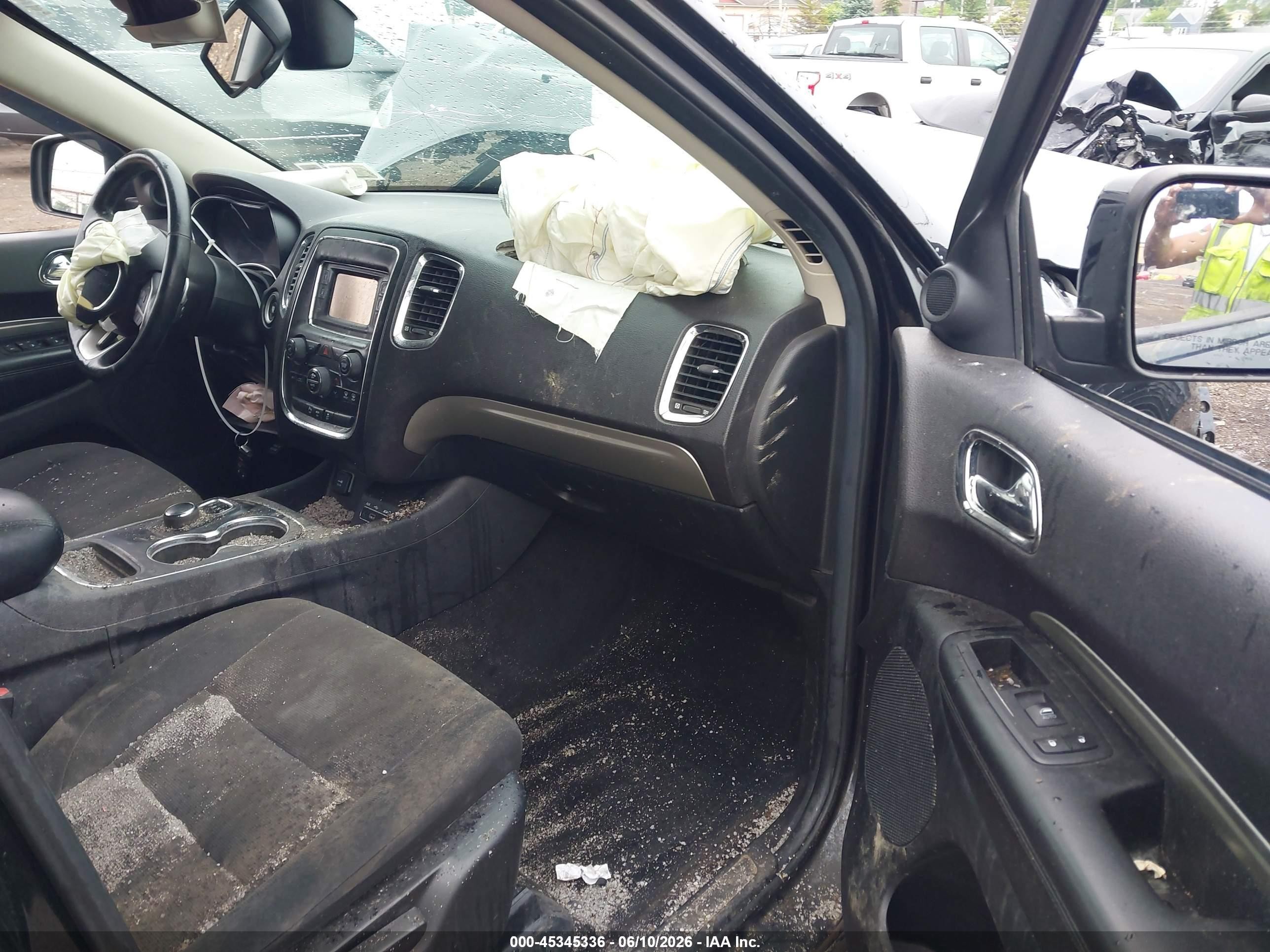 2014 Dodge Durango Sxt Black vin: 1C4RDJAG7EC374754