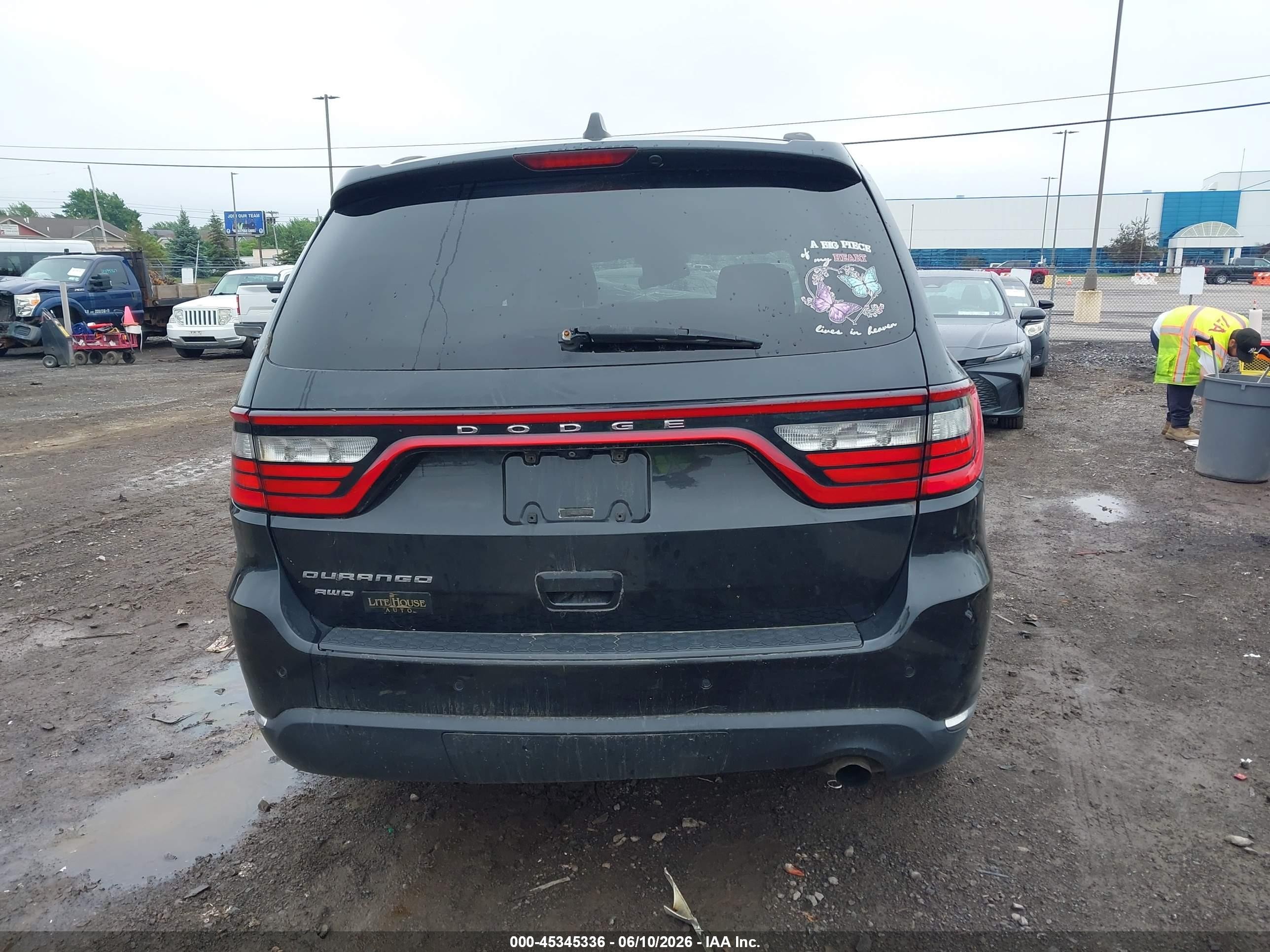 2014 Dodge Durango Sxt Black vin: 1C4RDJAG7EC374754