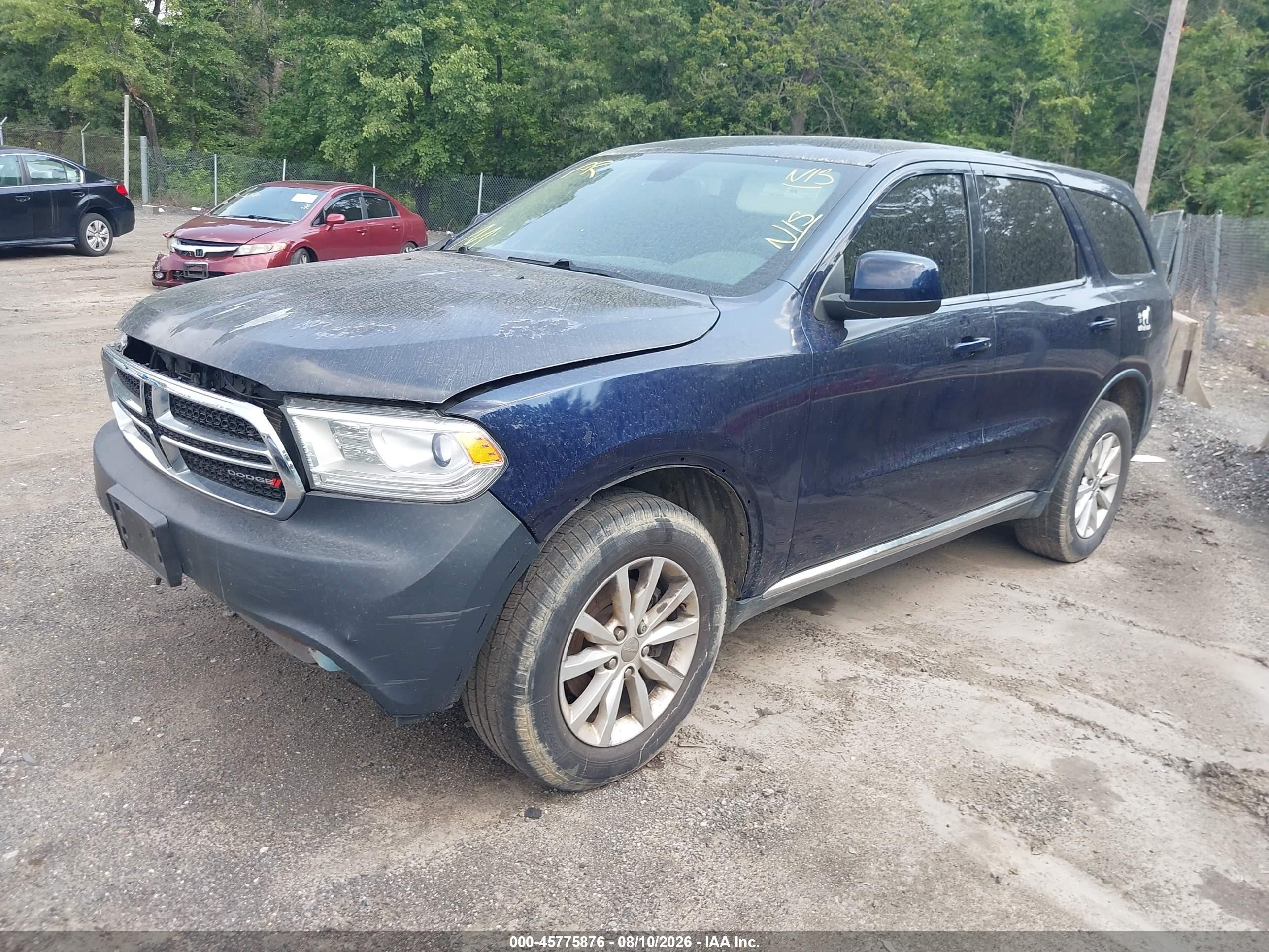 2014 Dodge Durango Sxt Blue vin: 1C4RDJAG7EC495204