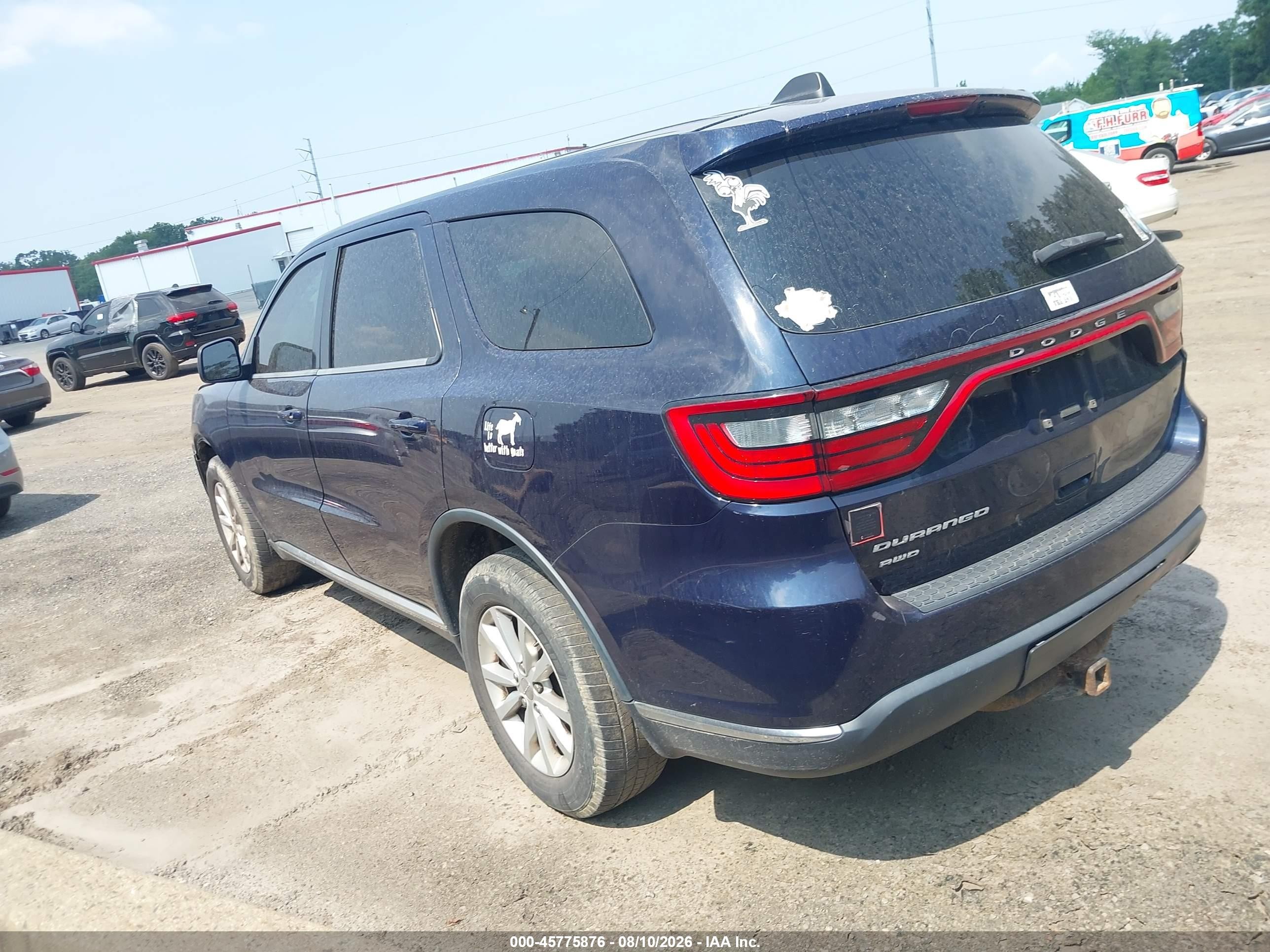 2014 Dodge Durango Sxt Blue vin: 1C4RDJAG7EC495204