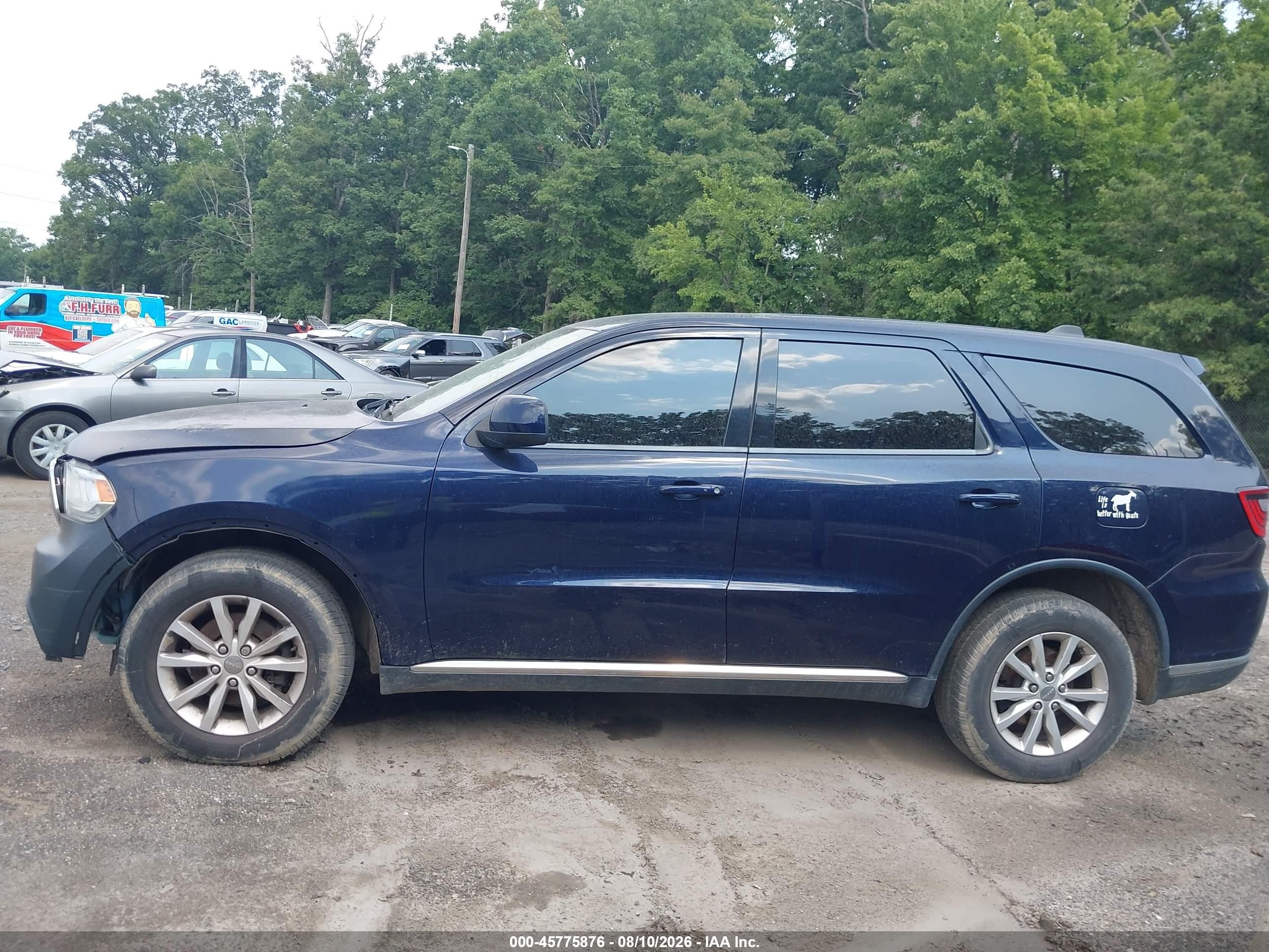 2014 Dodge Durango Sxt Blue vin: 1C4RDJAG7EC495204