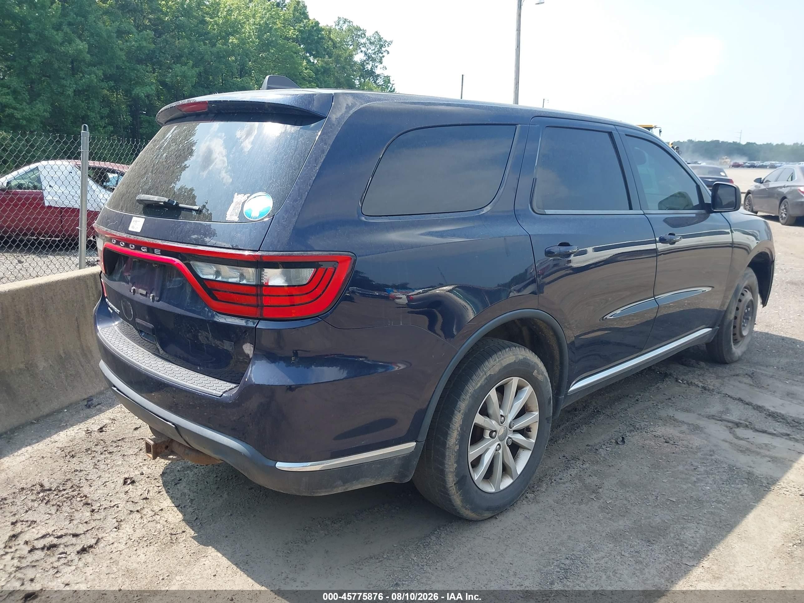 2014 Dodge Durango Sxt Blue vin: 1C4RDJAG7EC495204