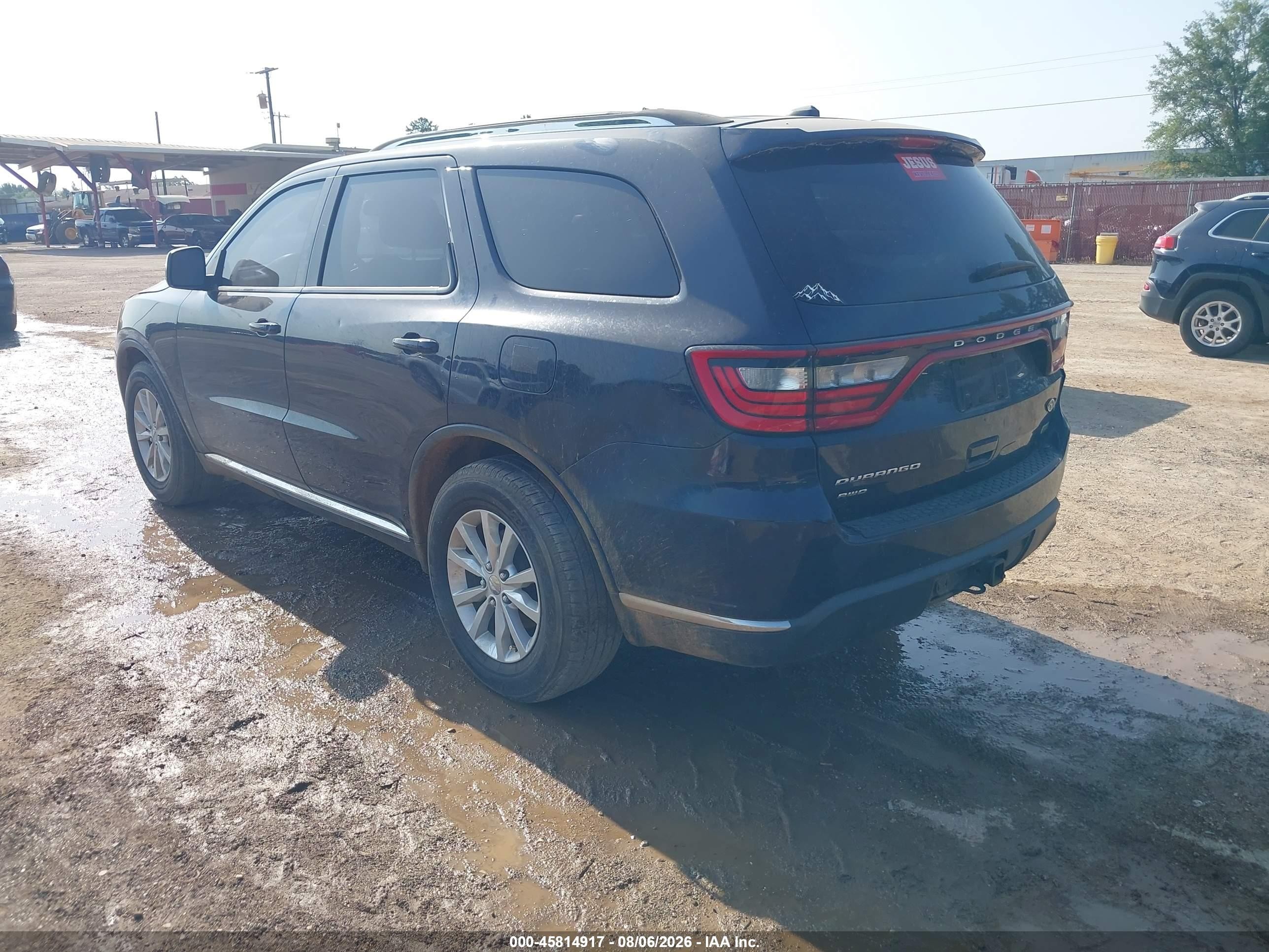 2014 Dodge Durango Sxt Navy vin: 1C4RDJAG7EC590247