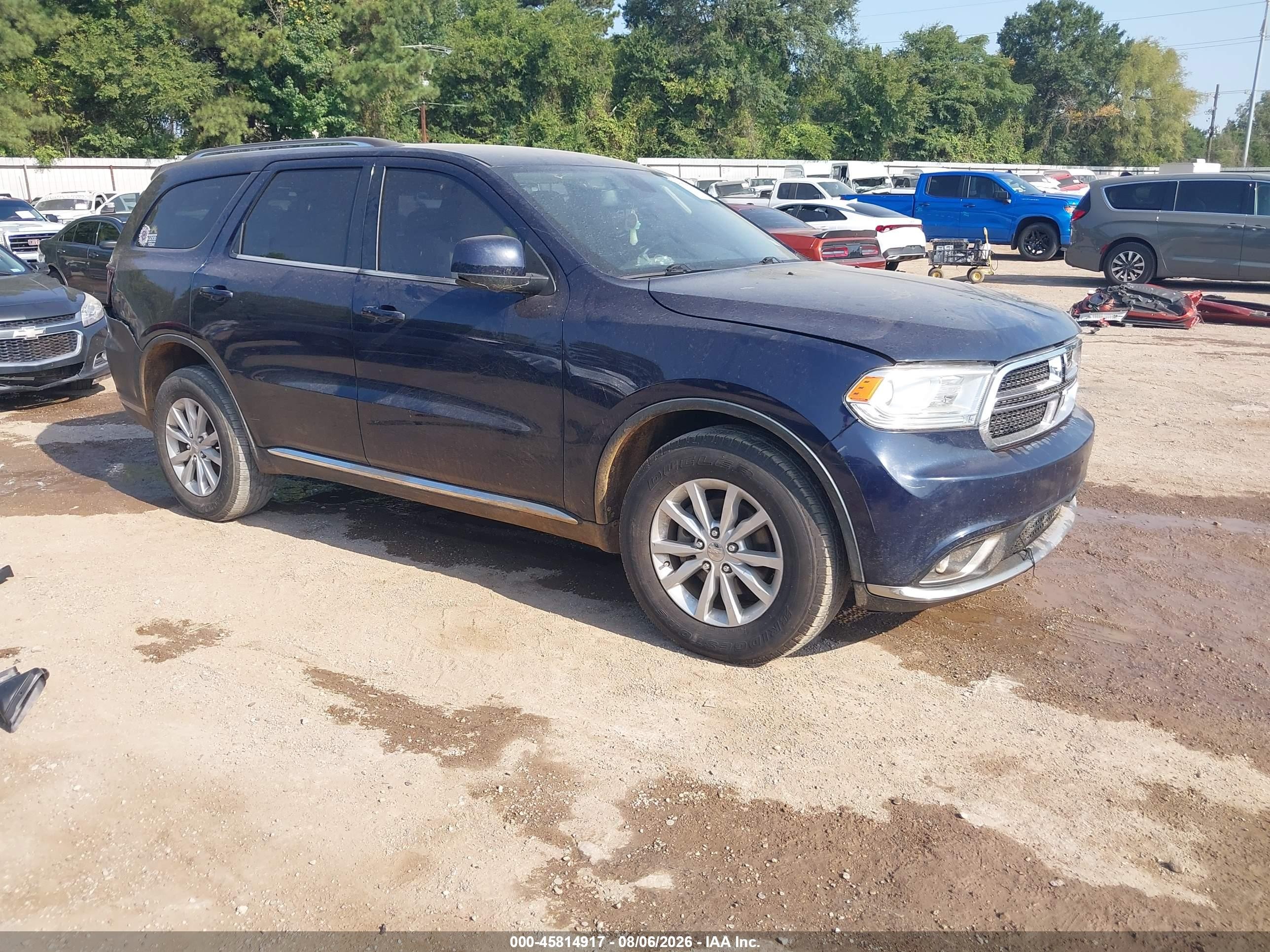 2014 Dodge Durango Sxt Navy vin: 1C4RDJAG7EC590247