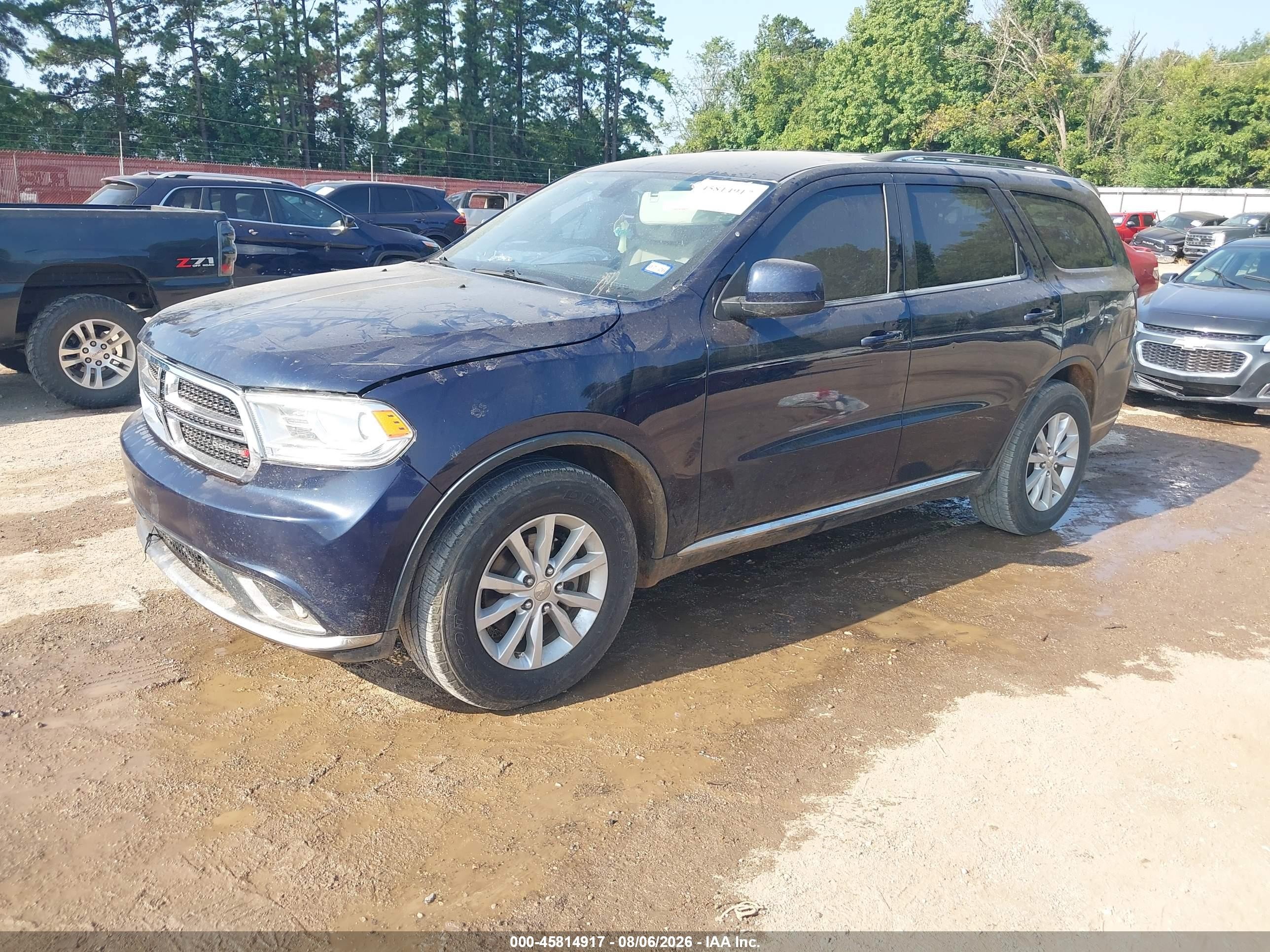 2014 Dodge Durango Sxt Navy vin: 1C4RDJAG7EC590247