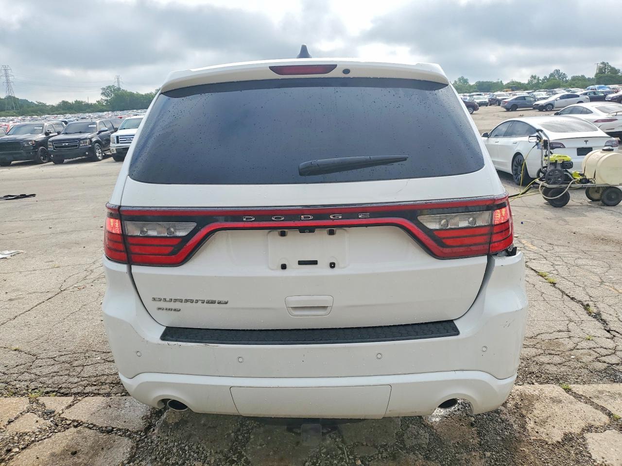2014 Dodge Durango Sxt White vin: 1C4RDJAG7EC596288