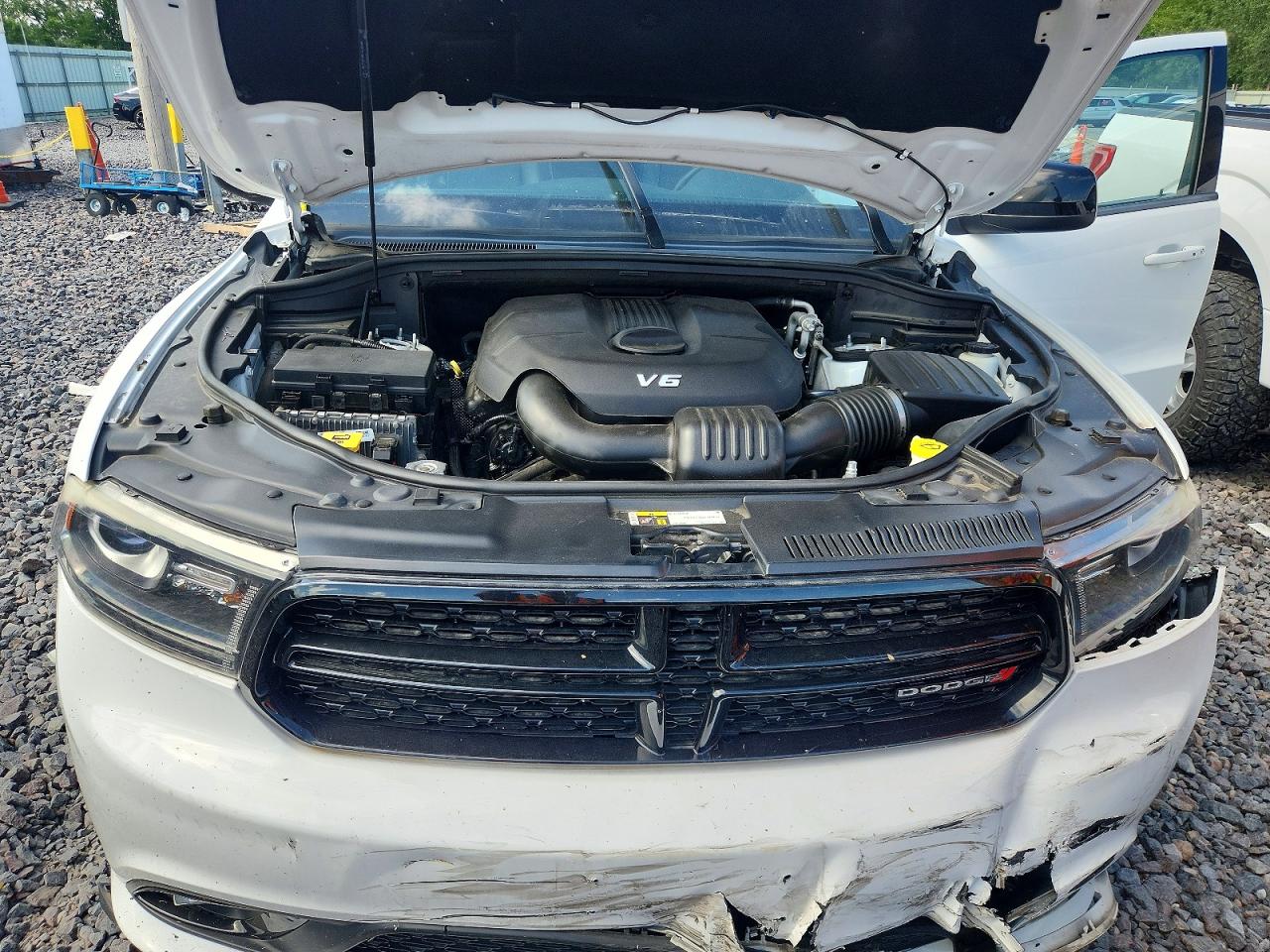 2015 Dodge Durango Sxt Белый vin: 1C4RDJAG7FC202600