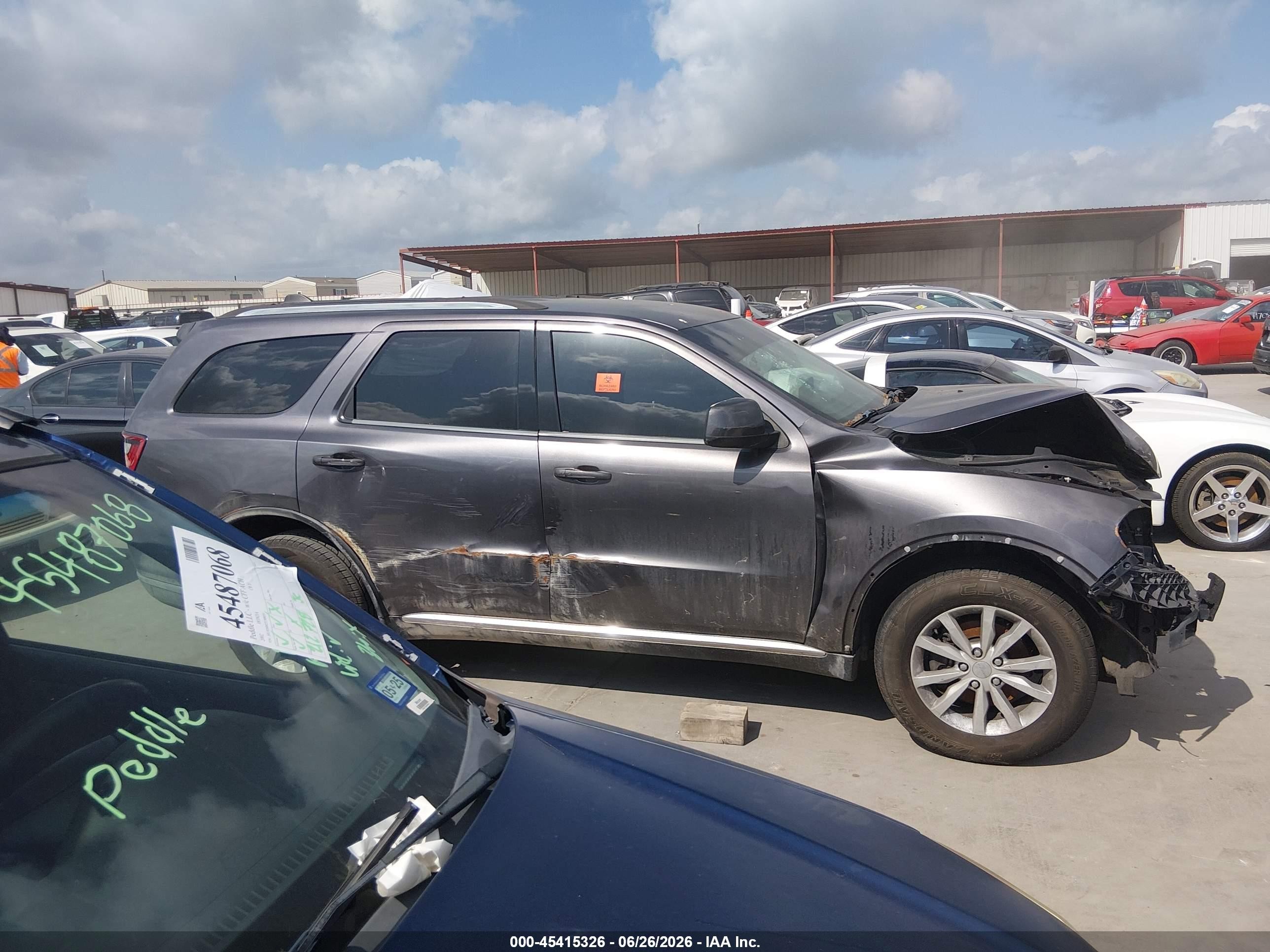2015 Dodge Durango Sxt Gray vin: 1C4RDJAG7FC709772