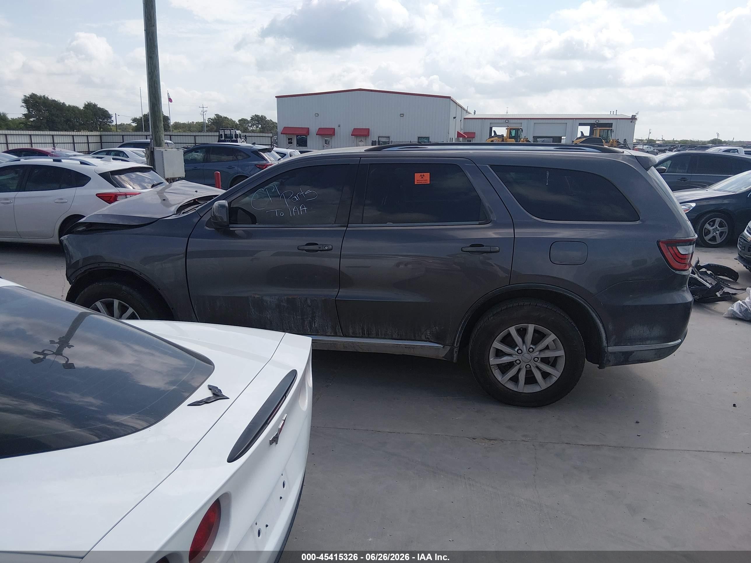 2015 Dodge Durango Sxt Gray vin: 1C4RDJAG7FC709772