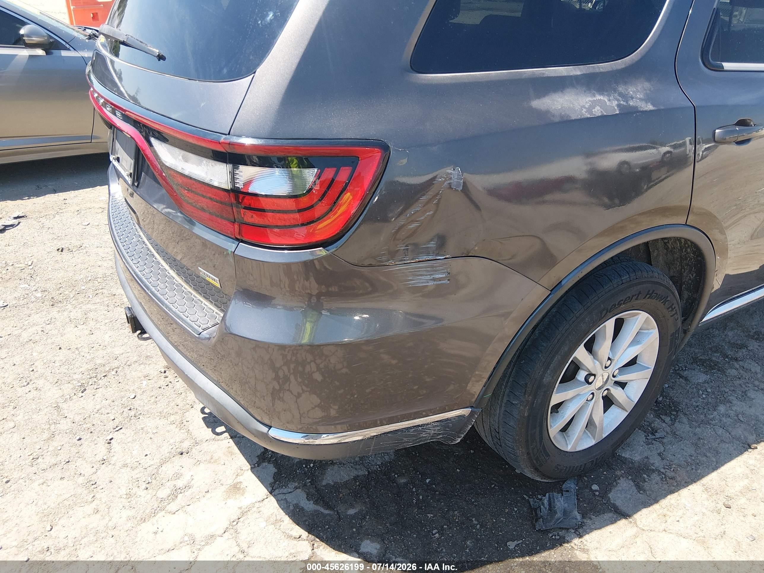 2015 Dodge Durango Sxt Серый vin: 1C4RDJAG7FC741346