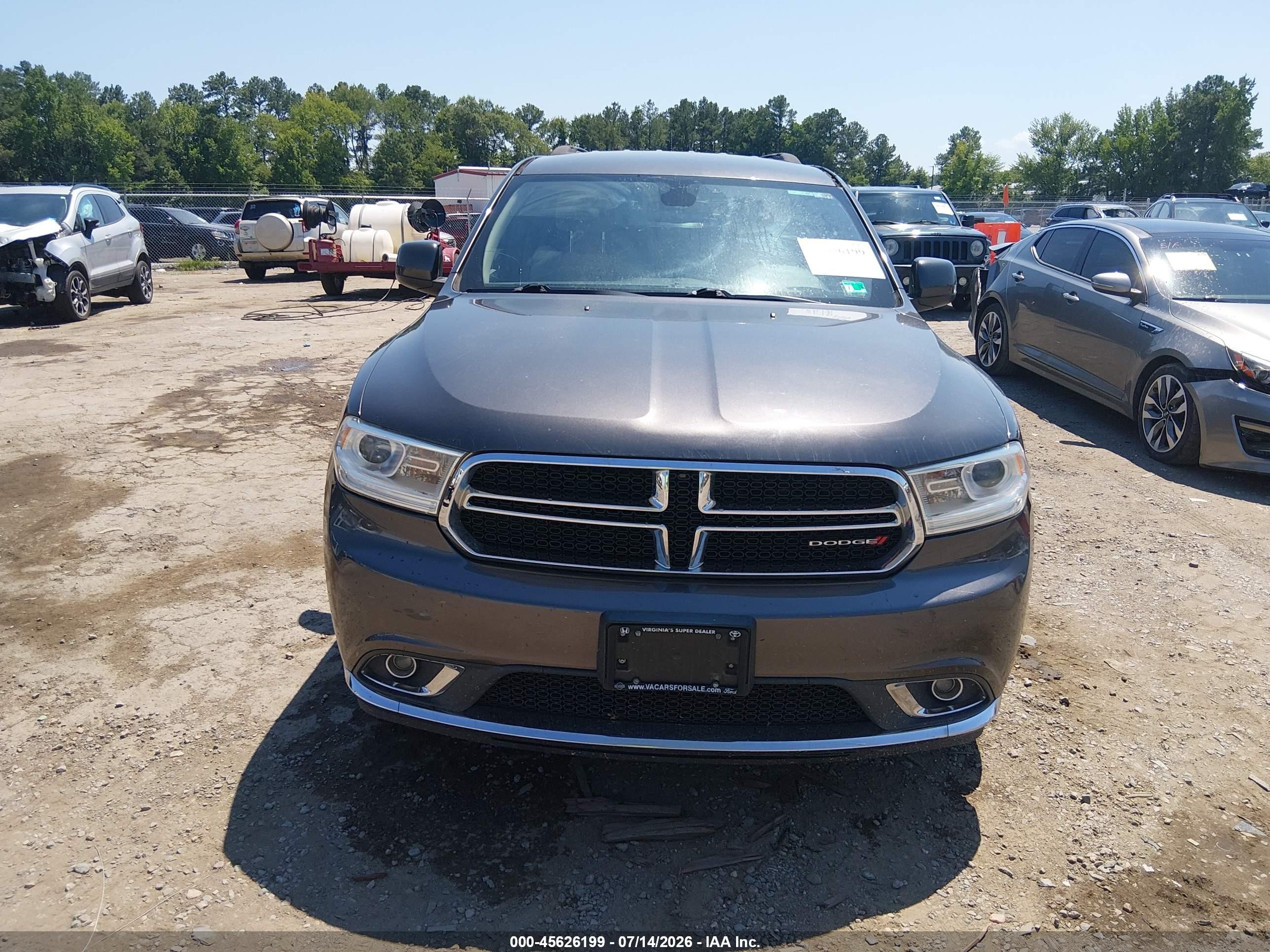 2015 Dodge Durango Sxt Серый vin: 1C4RDJAG7FC741346