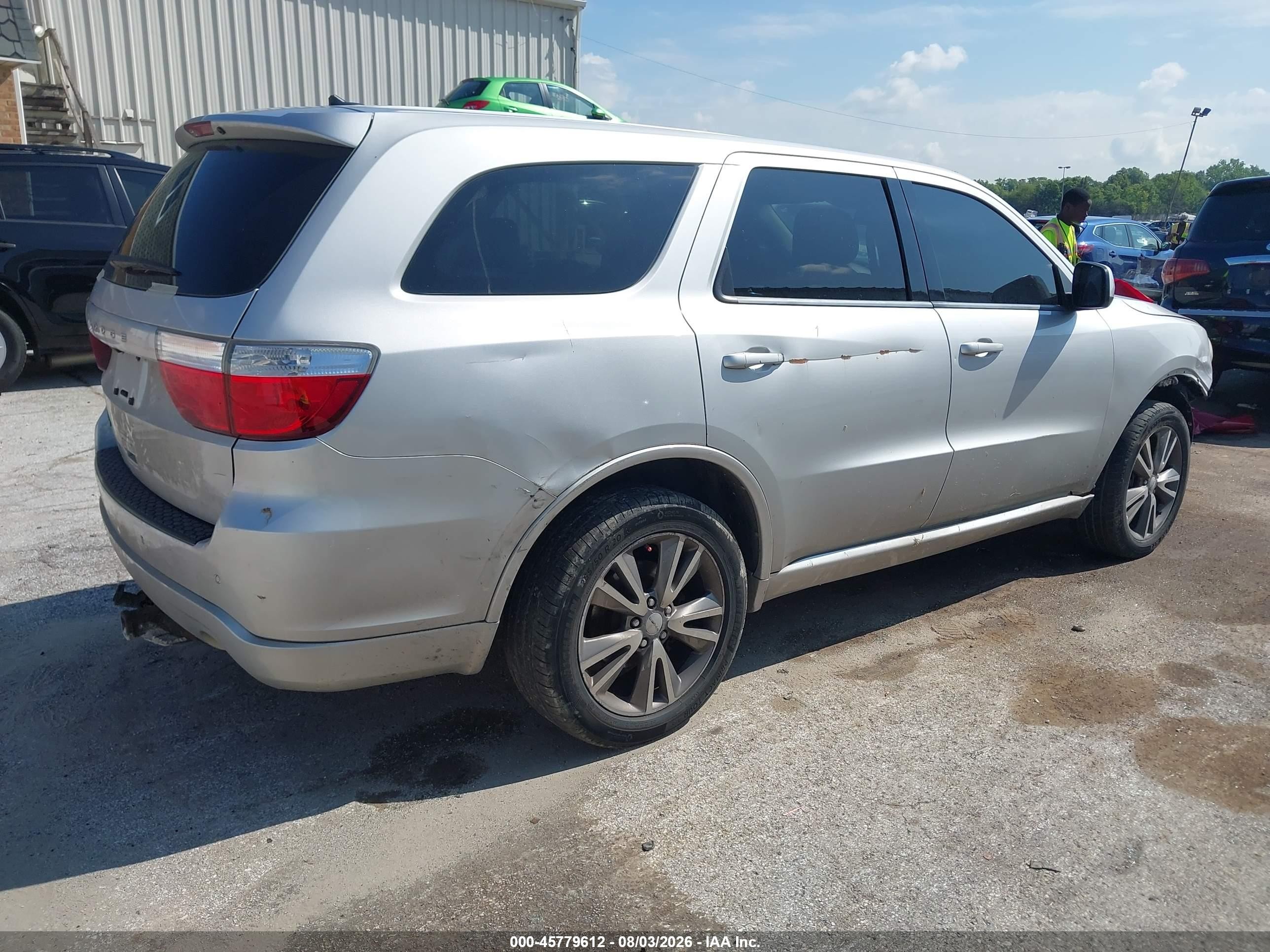 2013 Dodge Durango Sxt Серебряный vin: 1C4RDJAG8DC616532