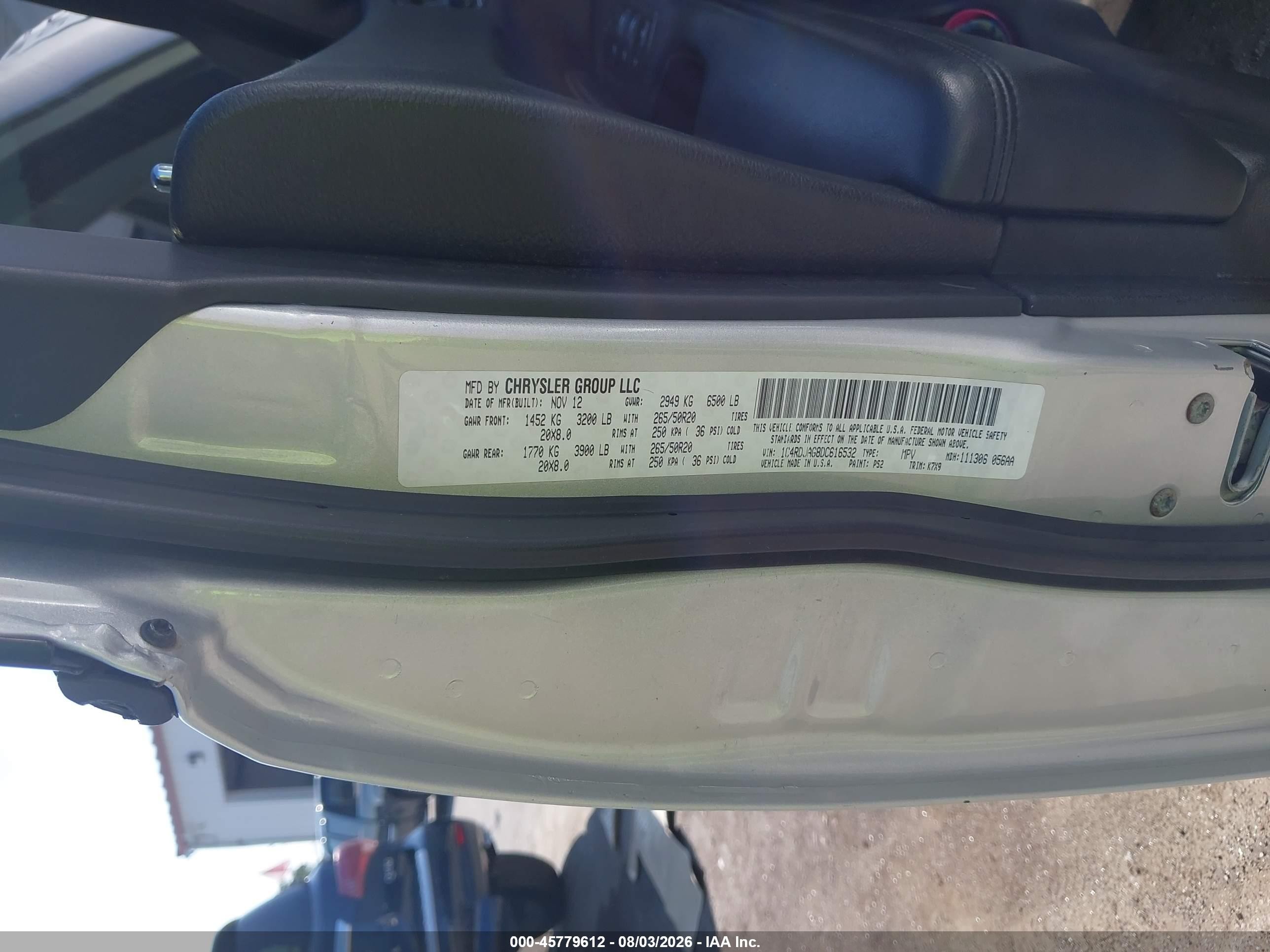 2013 Dodge Durango Sxt Серебряный vin: 1C4RDJAG8DC616532