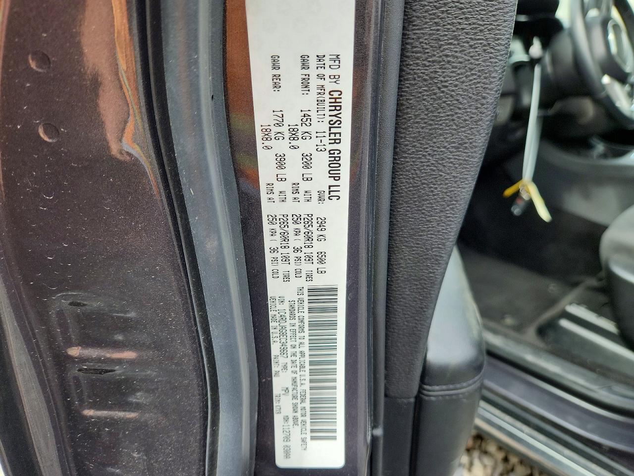2014 Dodge Durango Sxt Gray vin: 1C4RDJAG8EC349667
