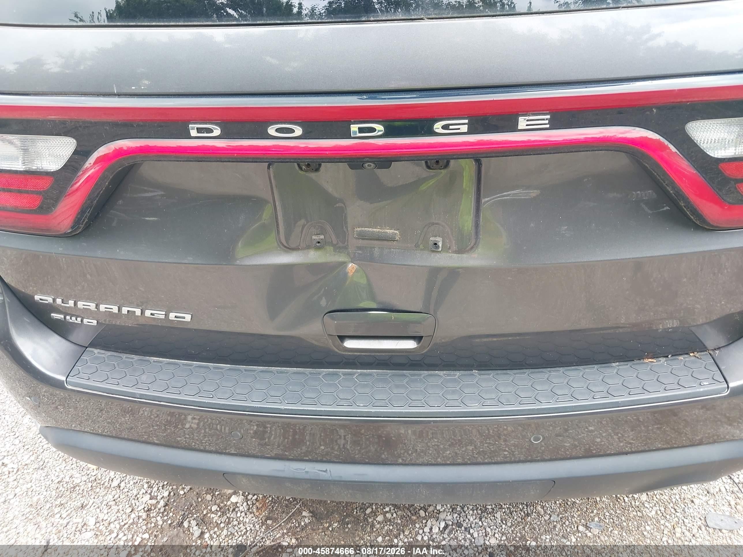 2014 Dodge Durango Sxt Gray vin: 1C4RDJAG8EC402206